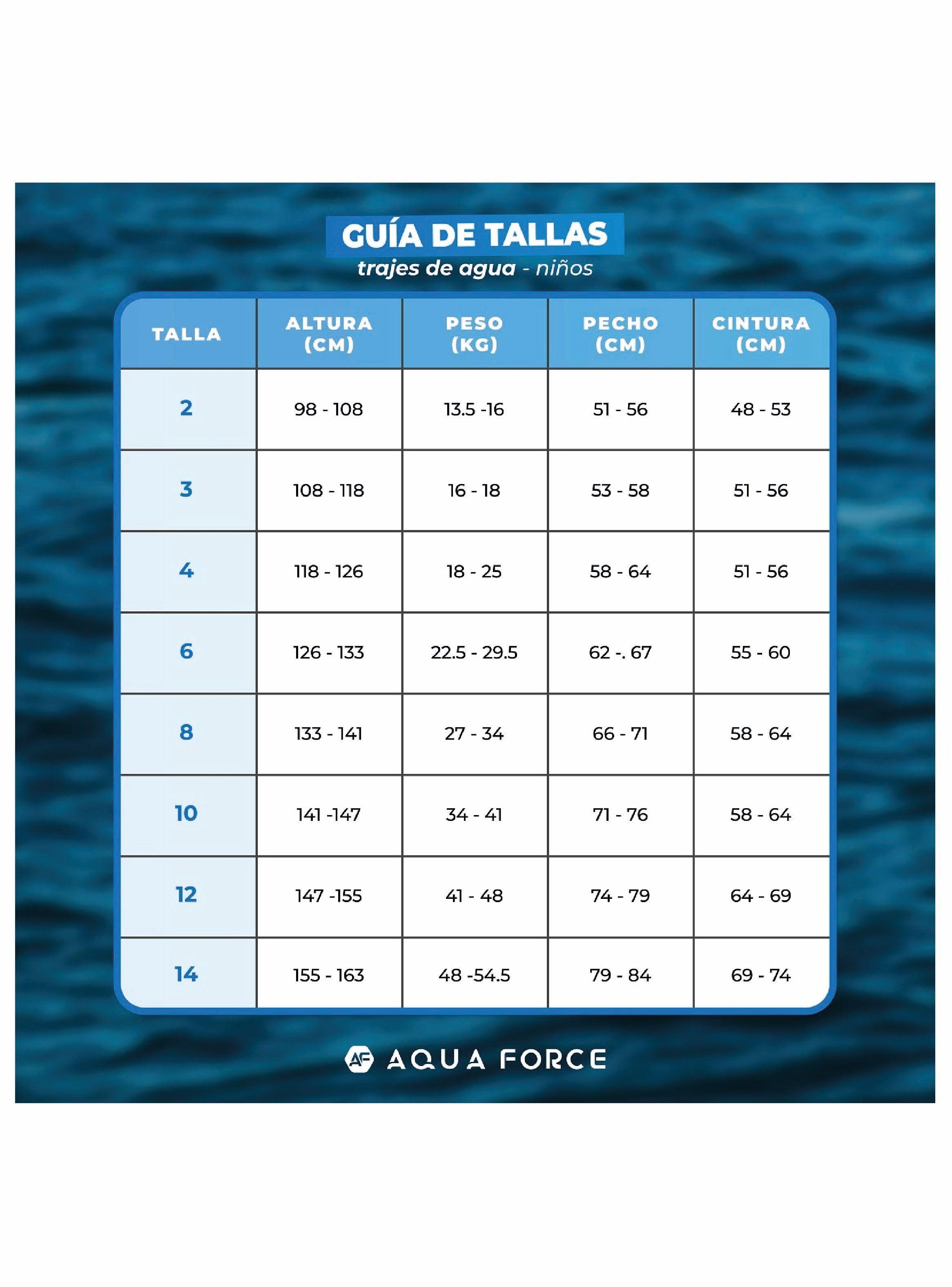 Traje De Agua 2 mm Niña Corto - 8-6