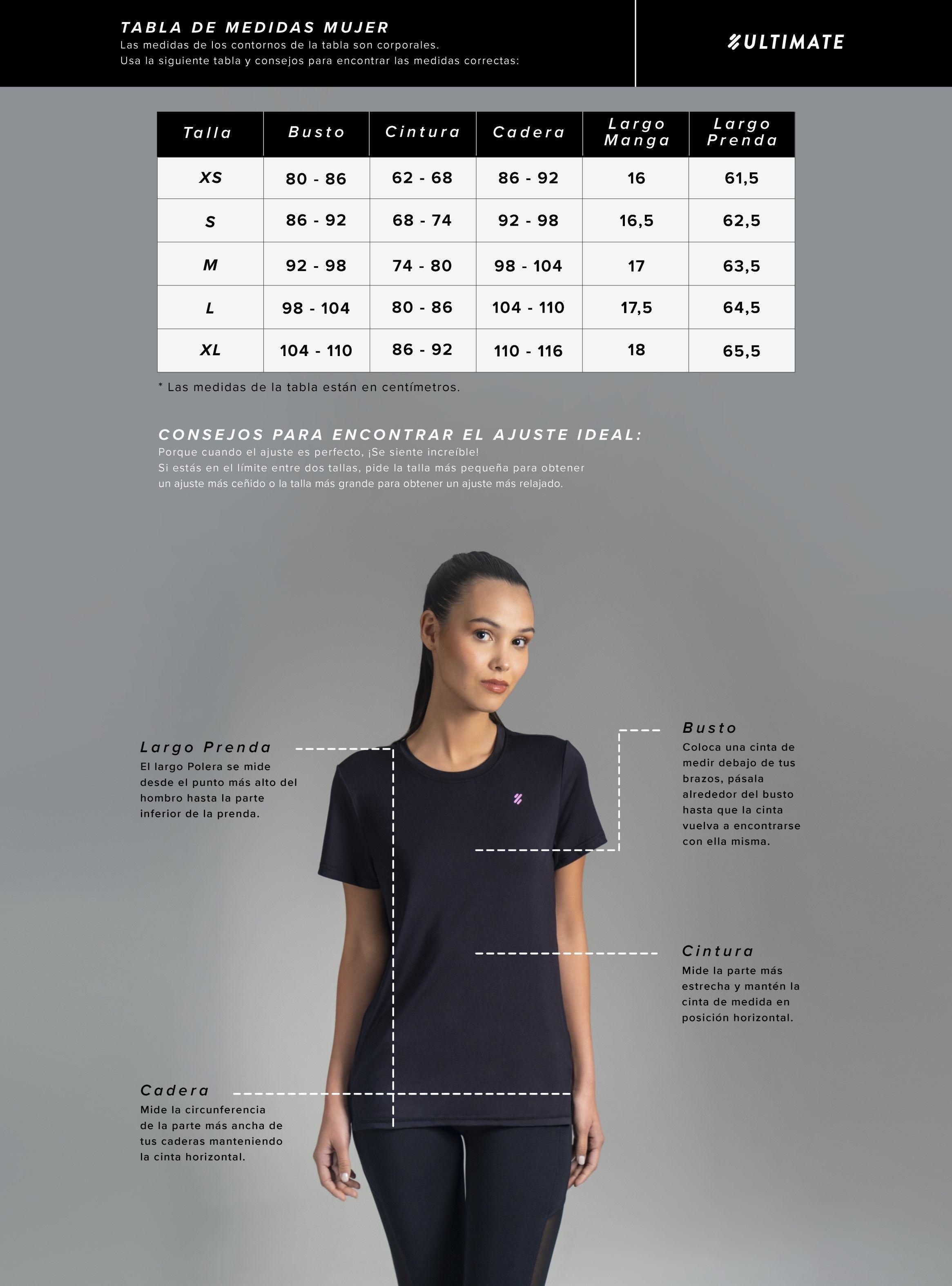 Ultimate Polera MC Sport Mujer Black-4