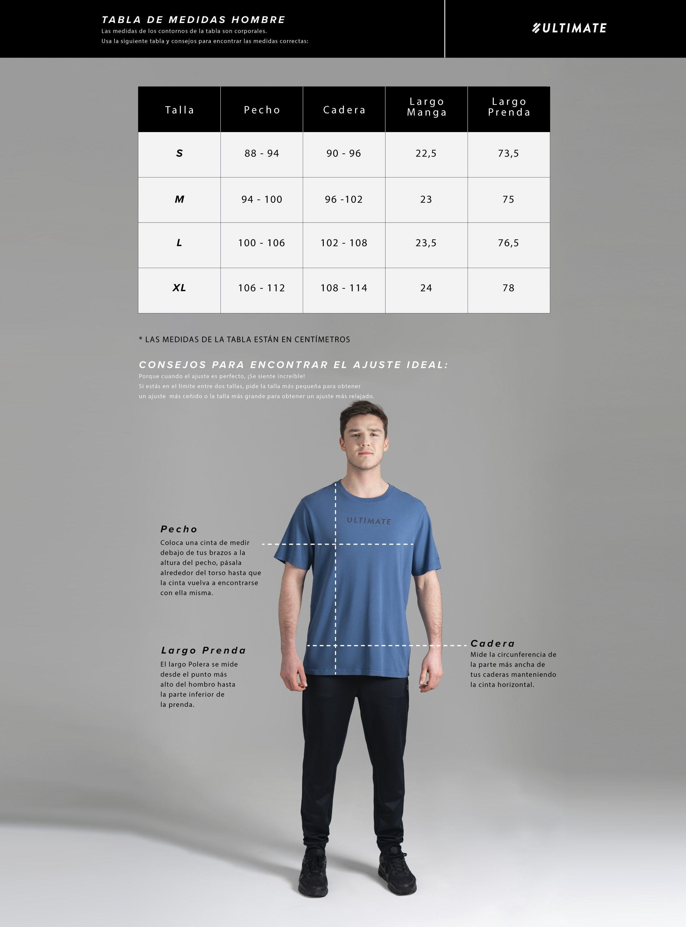 Ultimate Polera MC Hombre Carbón-5