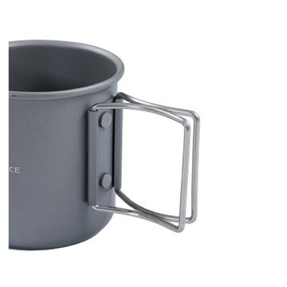 Taza Aluminio Camping 300ml Gris-2