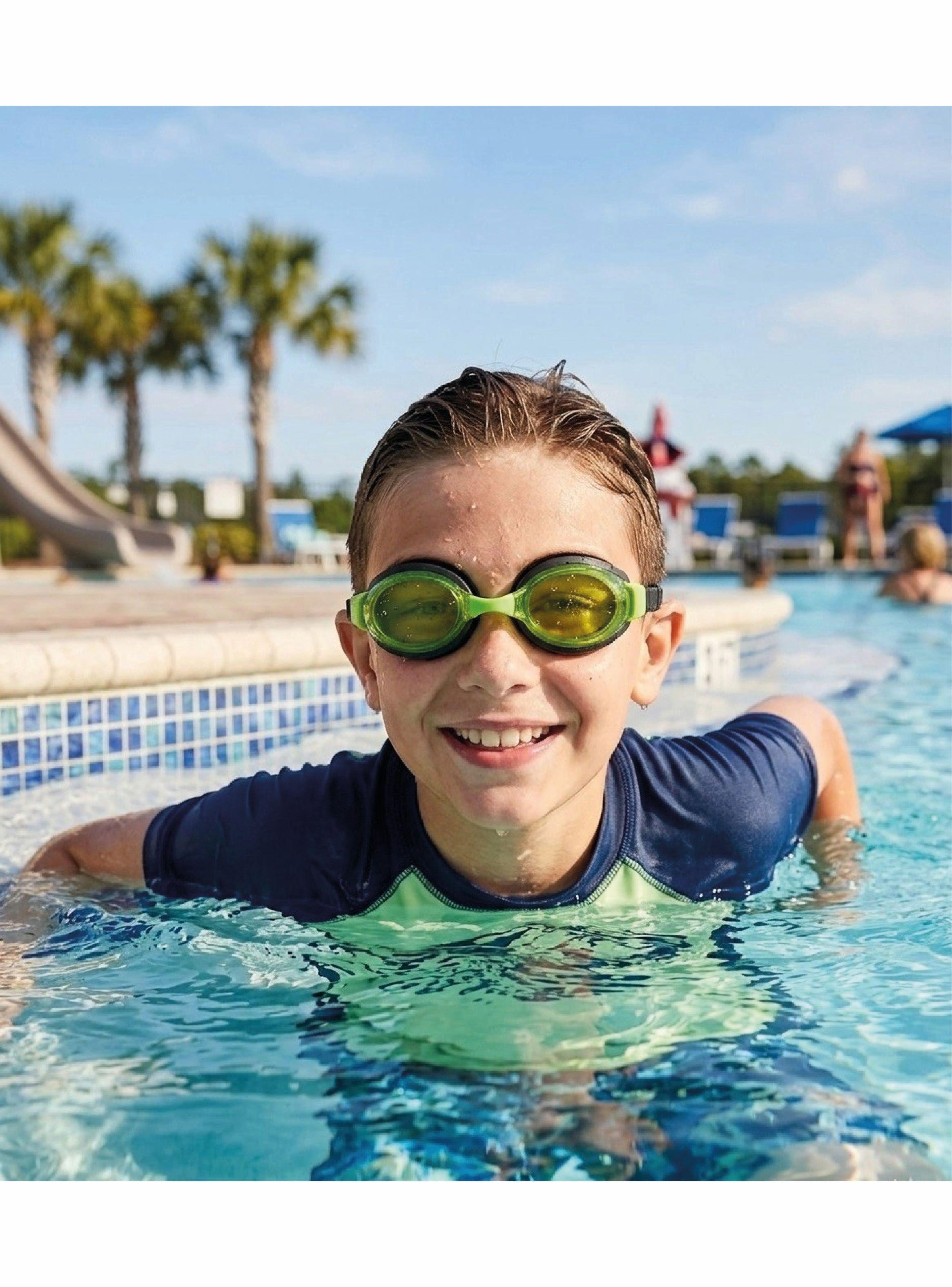 Lentes Natación Focus Niños 7+ Años color verde-2
