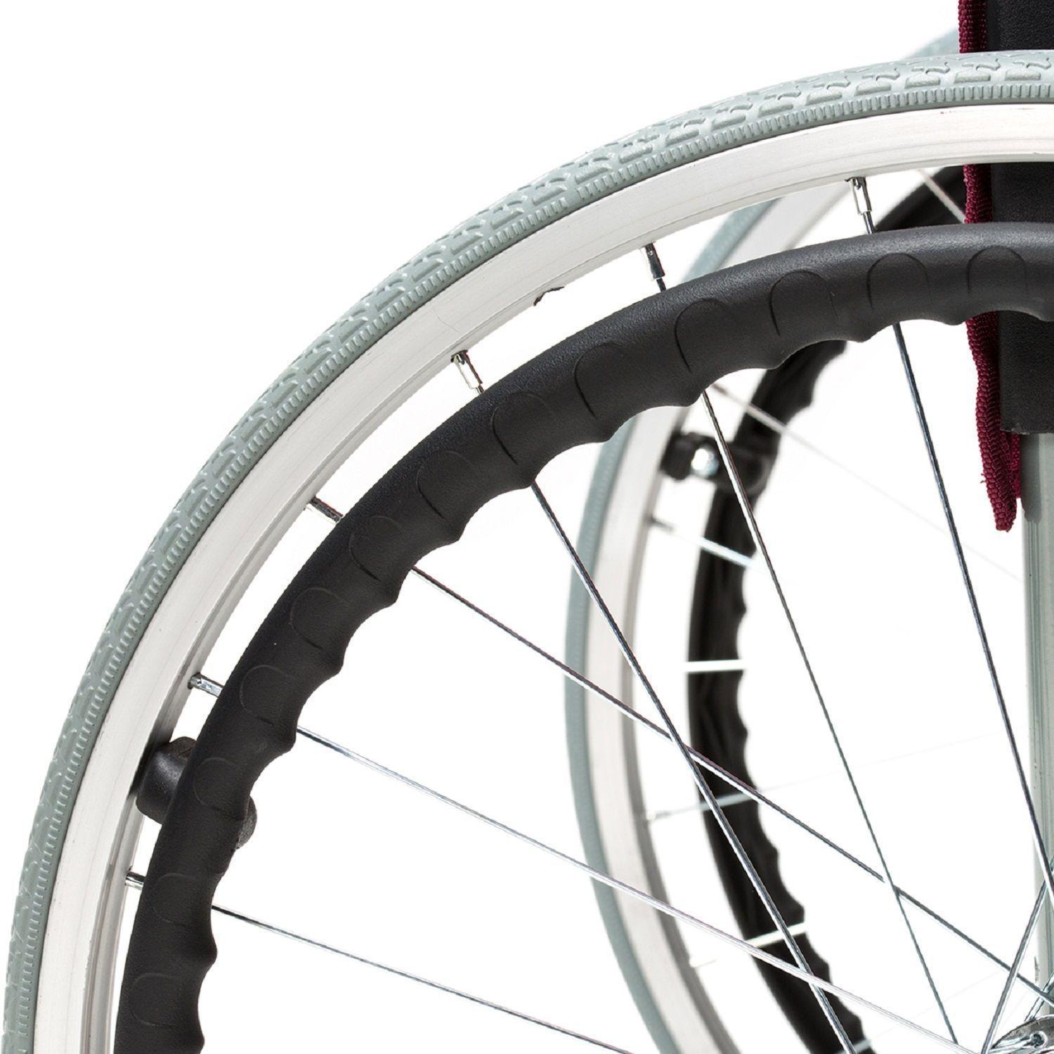 Silla de Ruedas Standard Plegable Azul-2