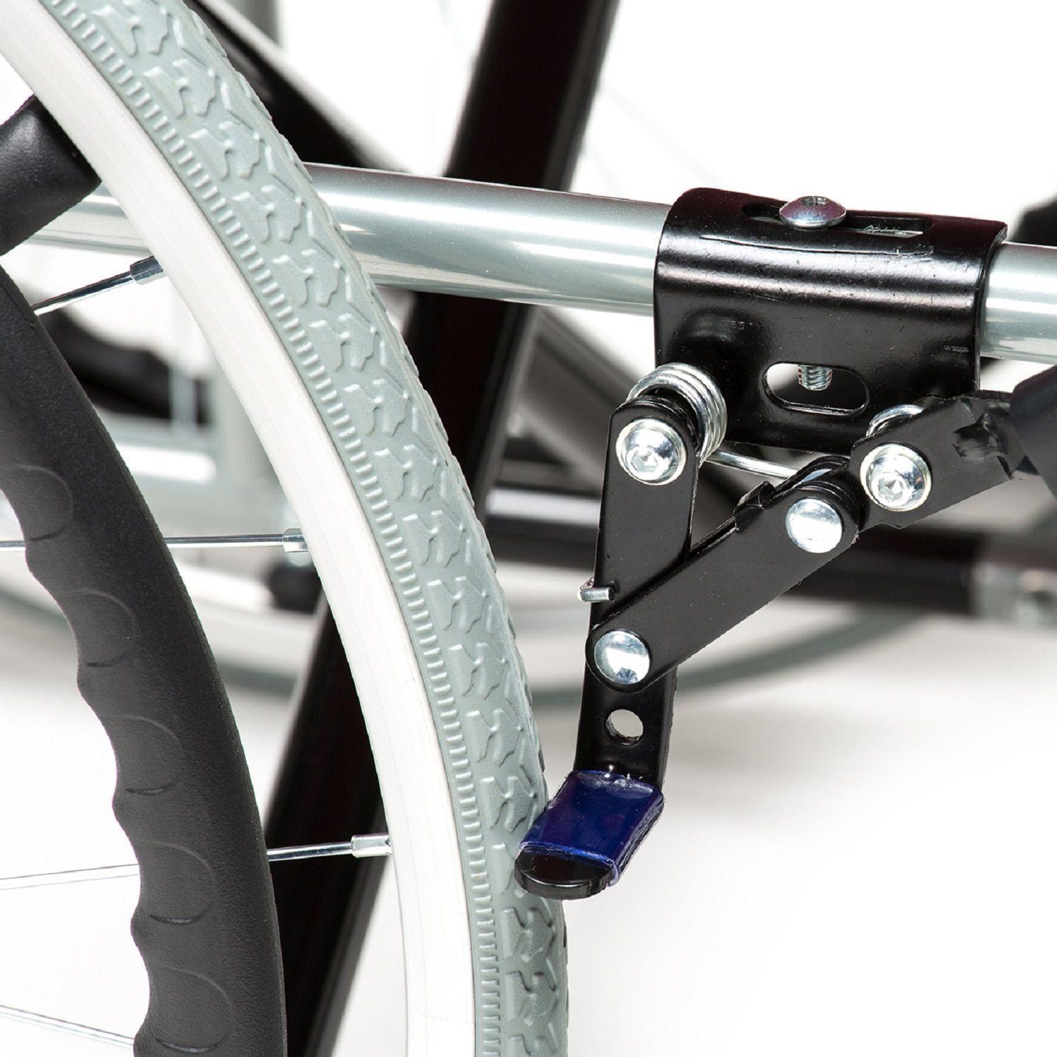 Silla de Ruedas Standard Plegable Azul-3