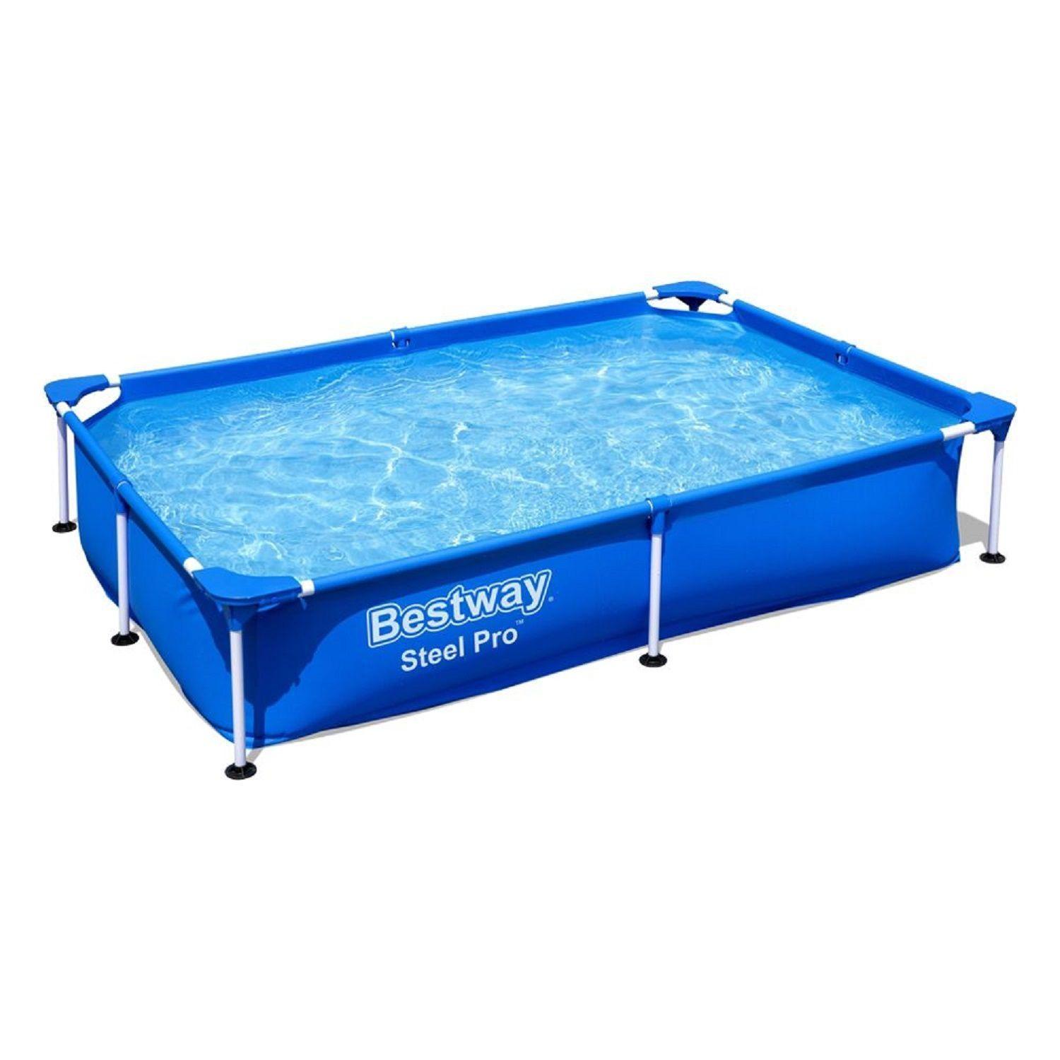 Piscina Rectangular Estructural 221x150x43 cm 1.200 Litros-0