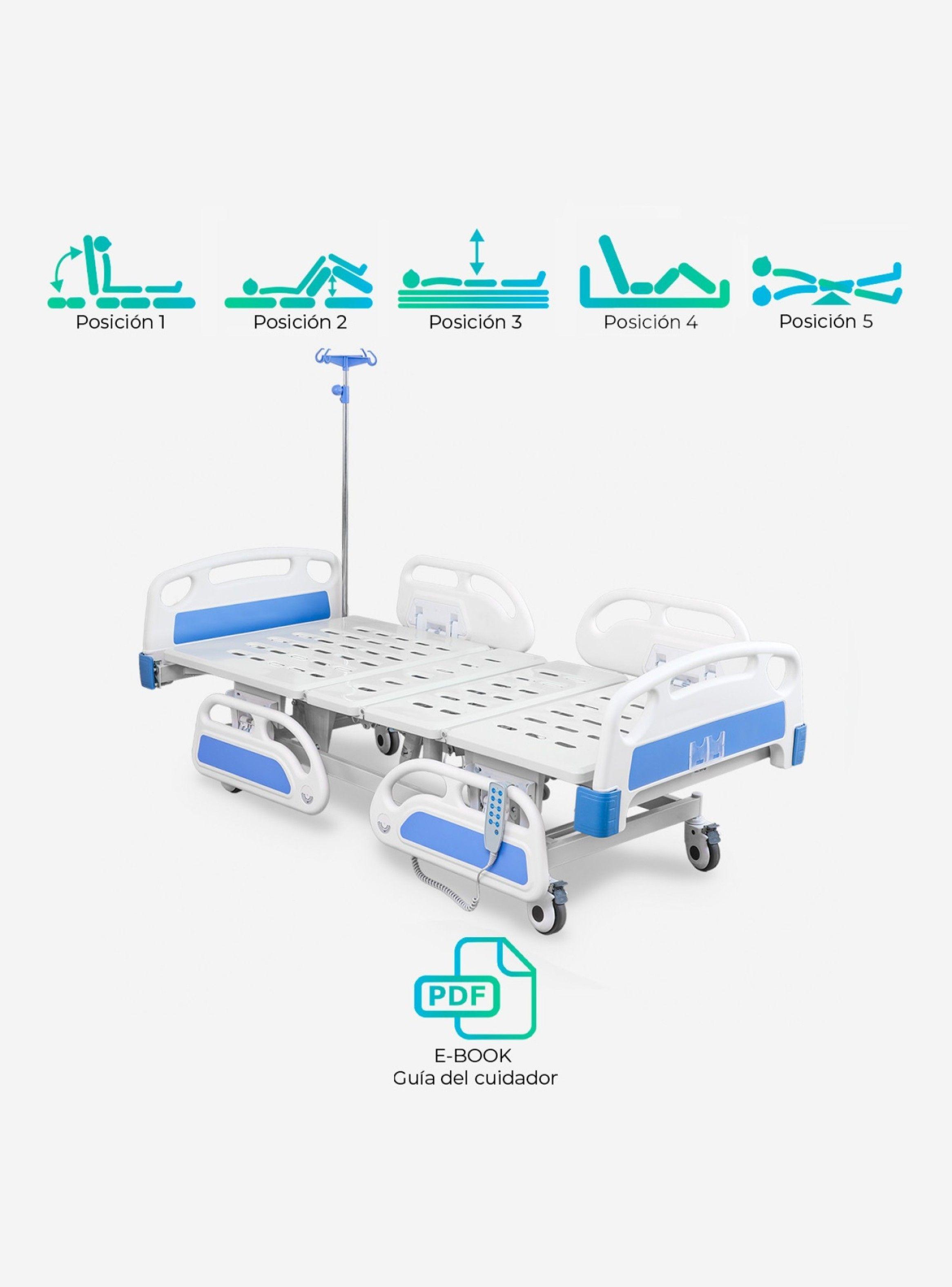 Cama Clínica Eléctrica 5 Posiciones Premium-4