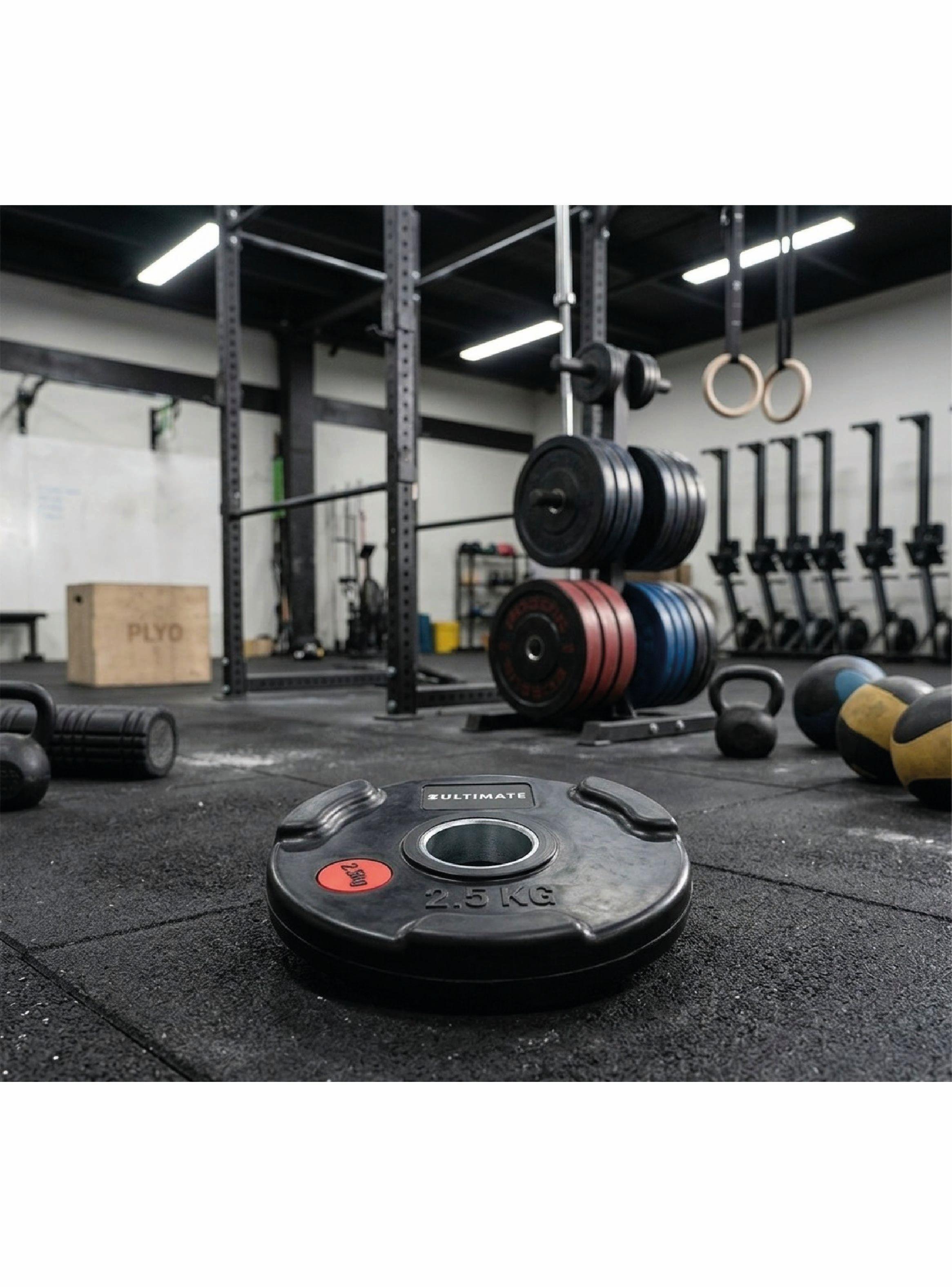 Disco Olímpico Engomado con Agarres 2.5 kg-2