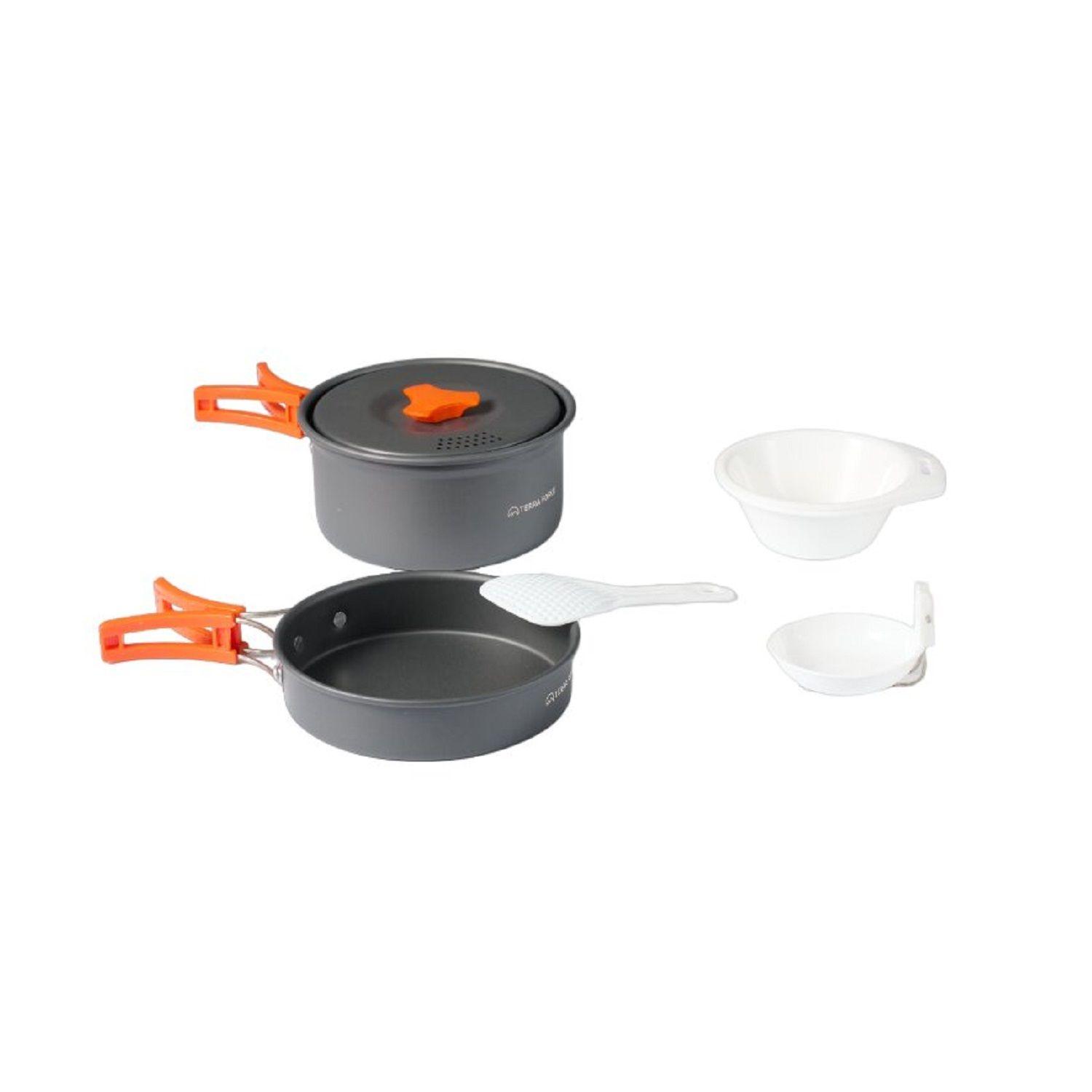 Set Ollas Aluminio Camping 2 Piezas S-0