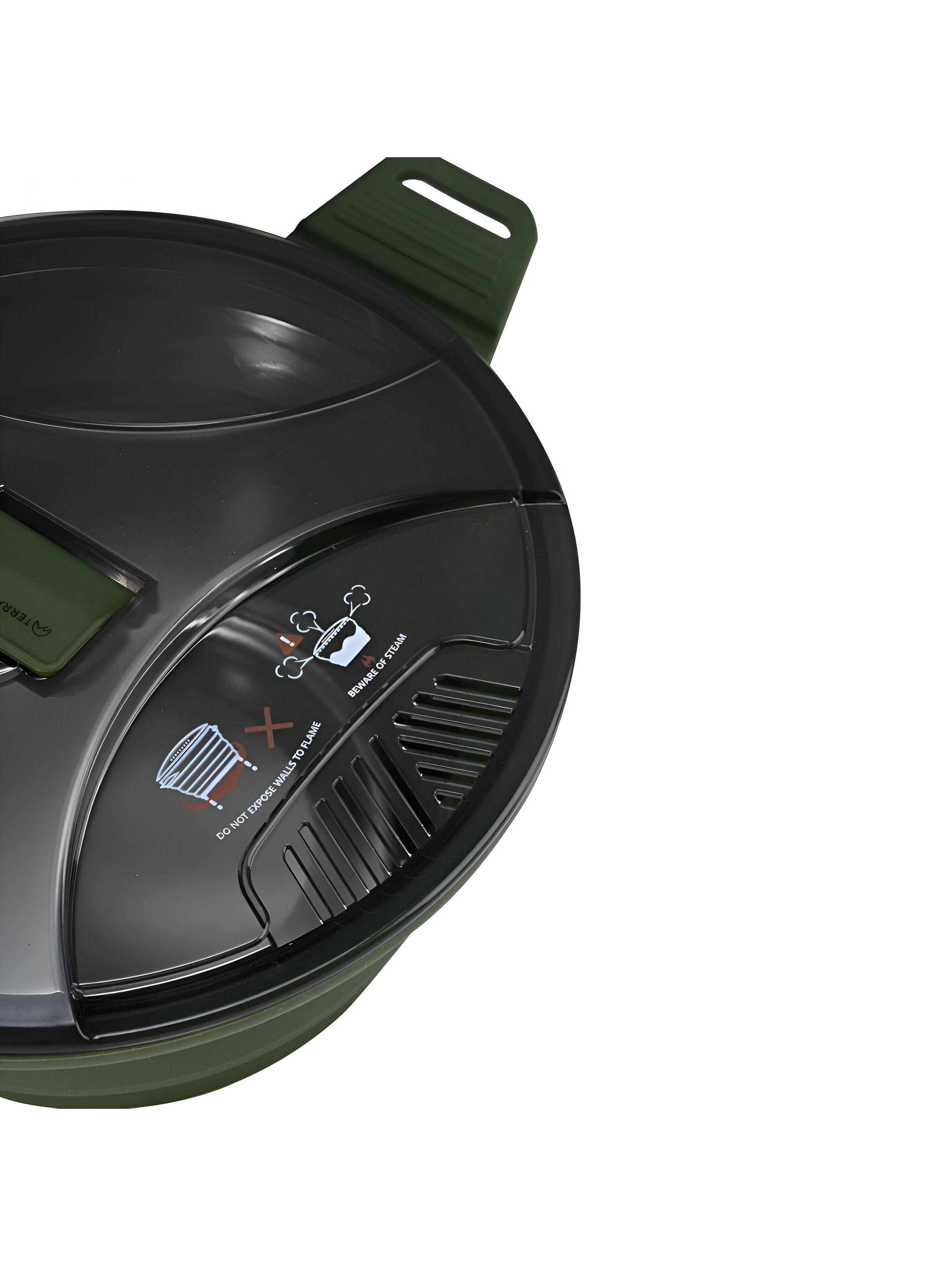 Olla Silicona Plegable 2,4L - Camping Militar-5