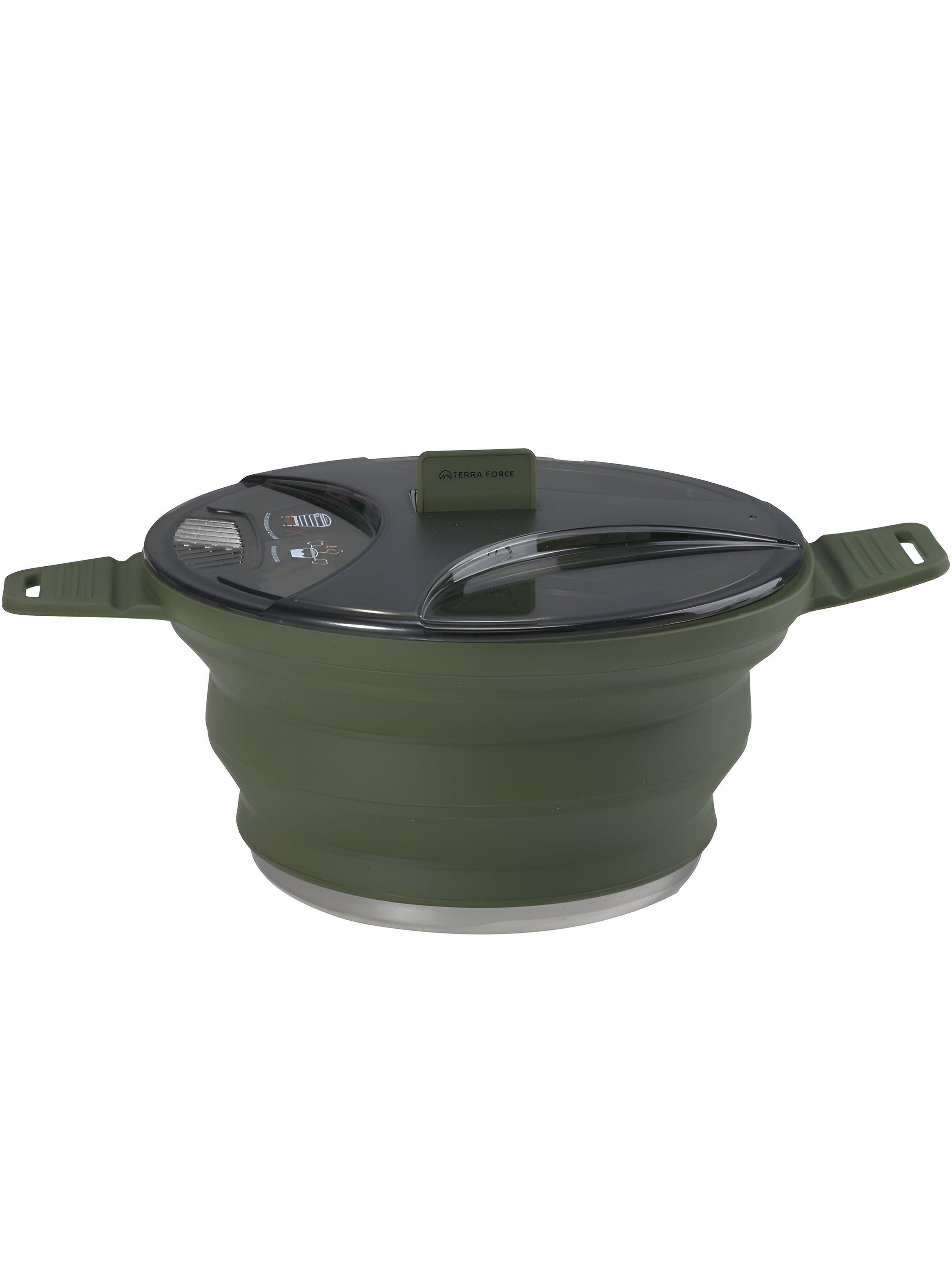 Olla Silicona Plegable 2,4L - Camping Militar-6