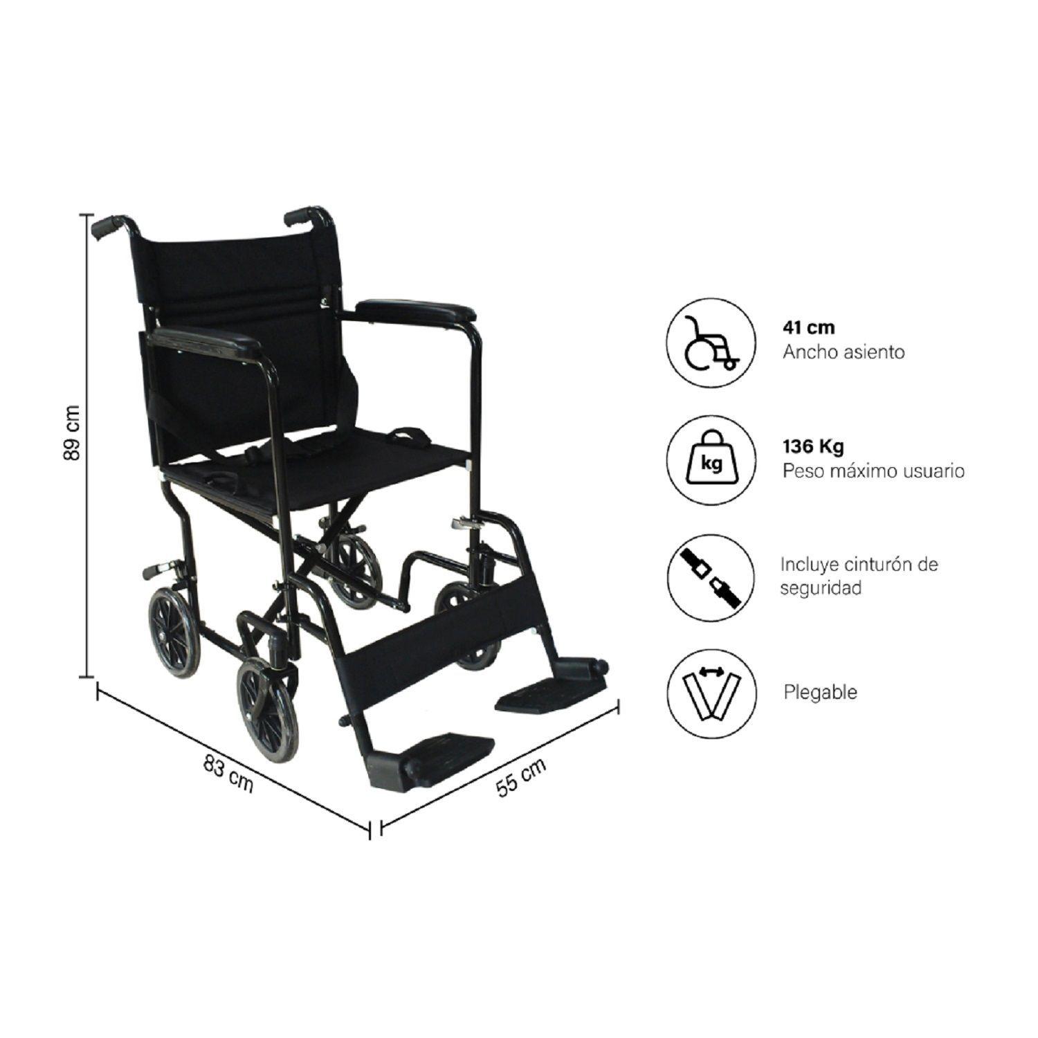 Silla de Ruedas de TransporteGeriátrica-1