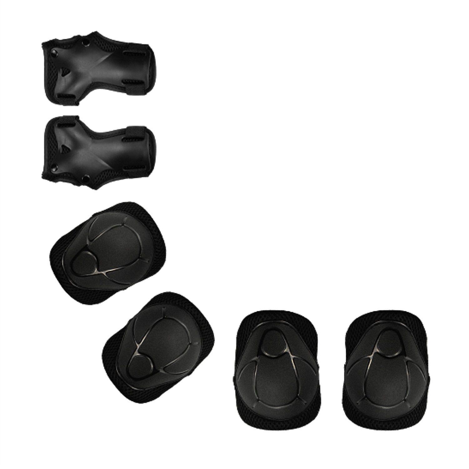 Pack Rodilleras Coderas y Muñequeras - Negro-1