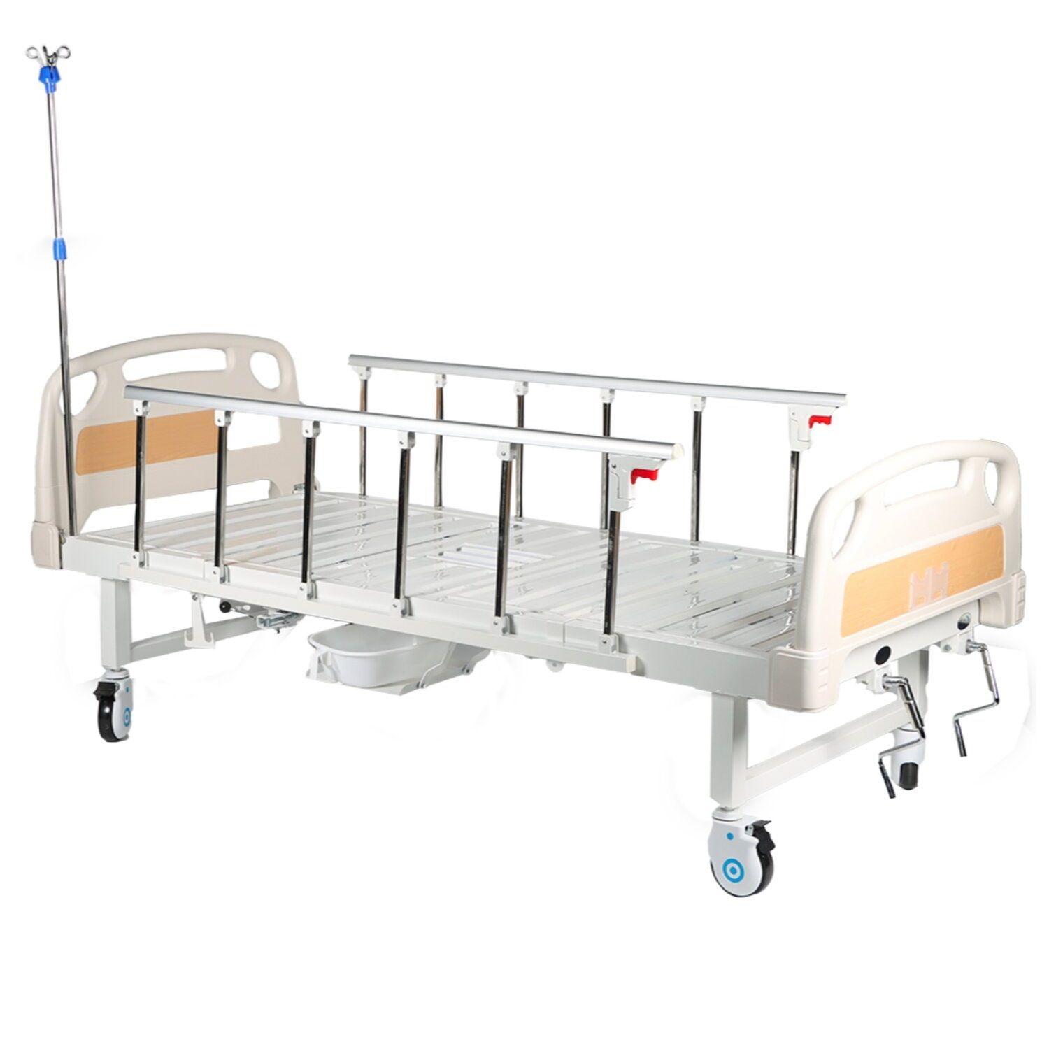 Cama Clínica Manual 2 Posiciones con Baño - Naranjo-1