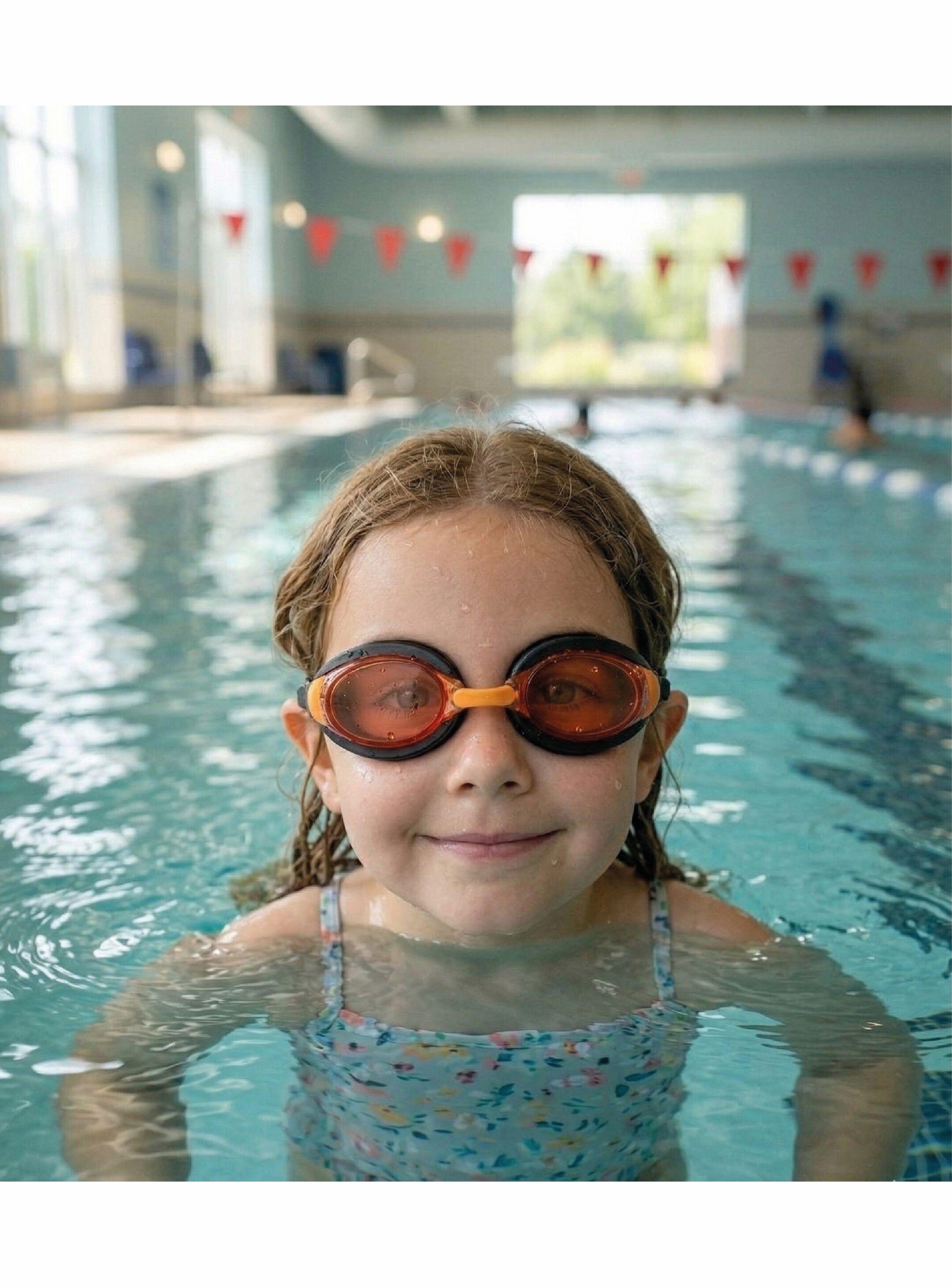 Lentes Natación Focus Niños 7+ Años color rojo-2