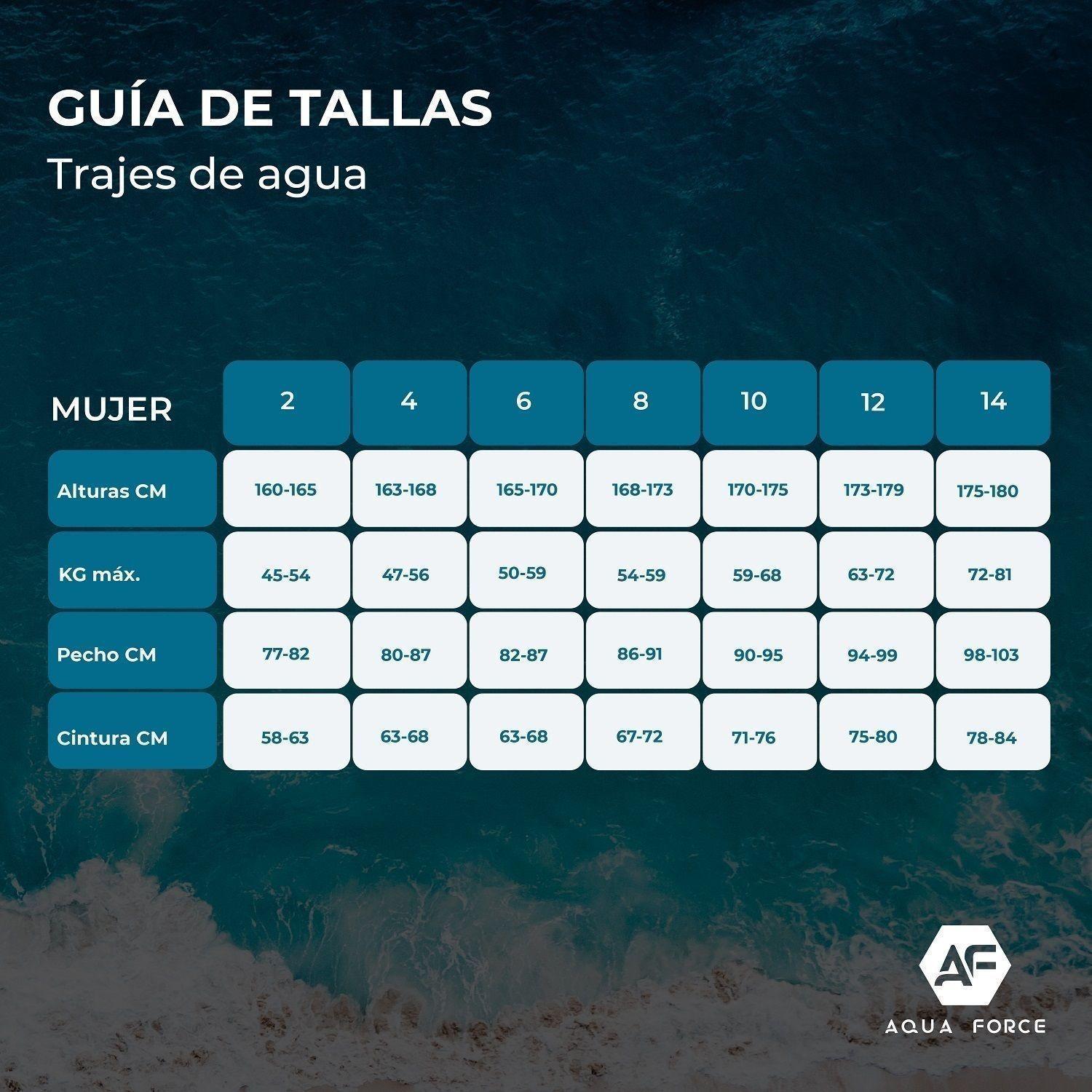 Traje de Agua 4 mm Neopreno – Mujer T12-7