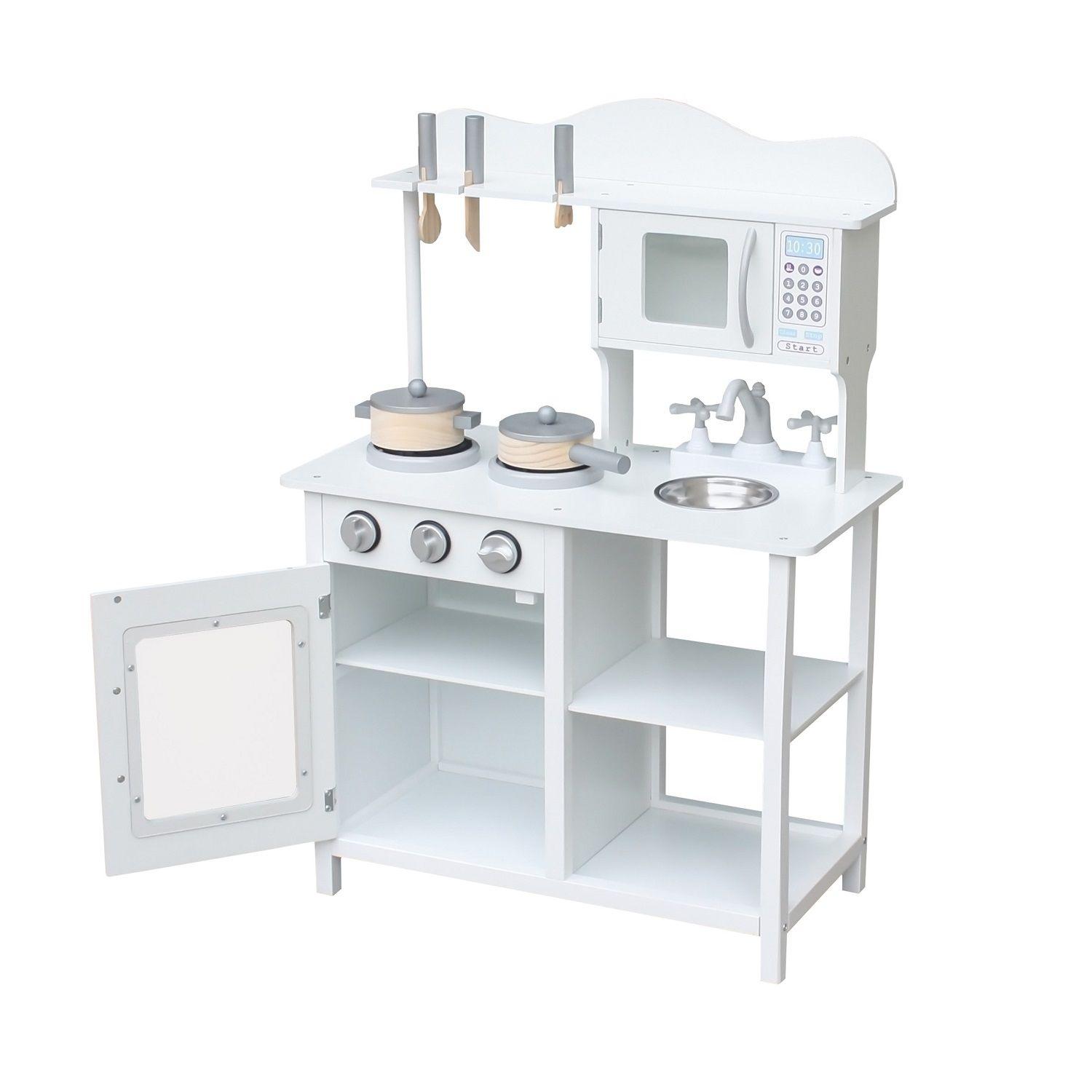 Cocina De Madera Blanca-3