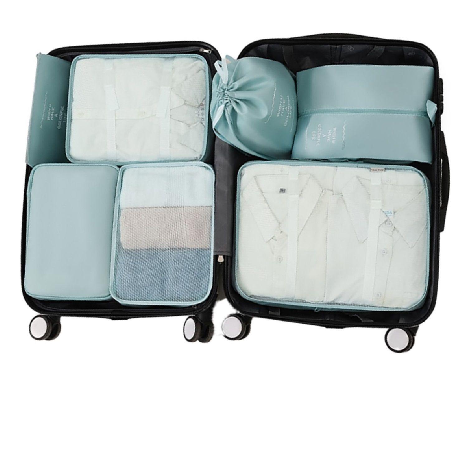 Set de bolsas organizador de viajes - Packing cubes Celeste-1