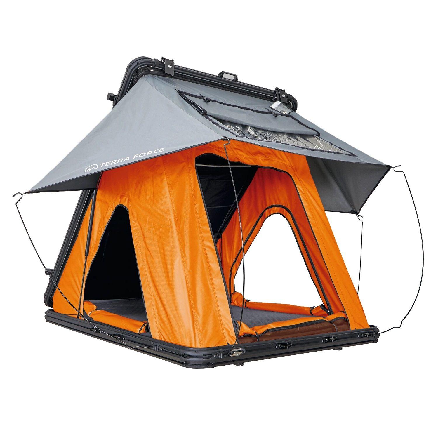 Carpa De Techo Elqui 2 Personas Base Naranja Cubierta Gris-0