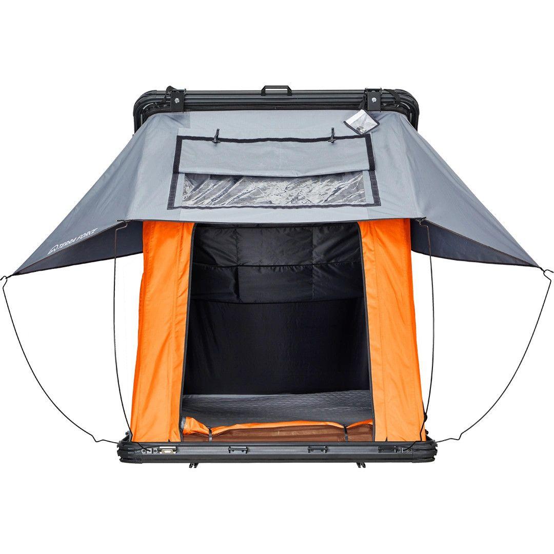 Carpa De Techo Elqui 2 Personas Base Naranja Cubierta Gris-1