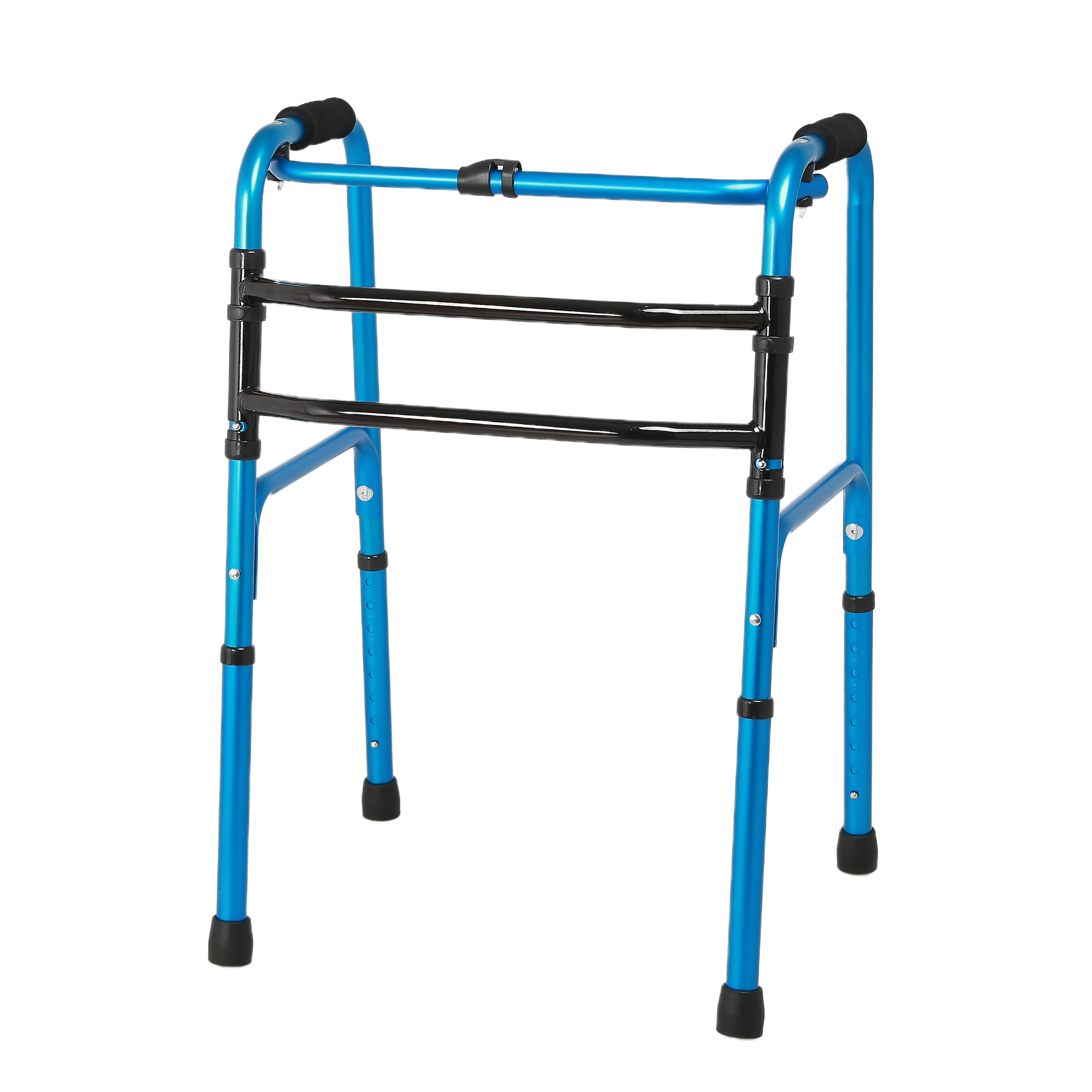 Andador Aluminio Plegable Azul-0