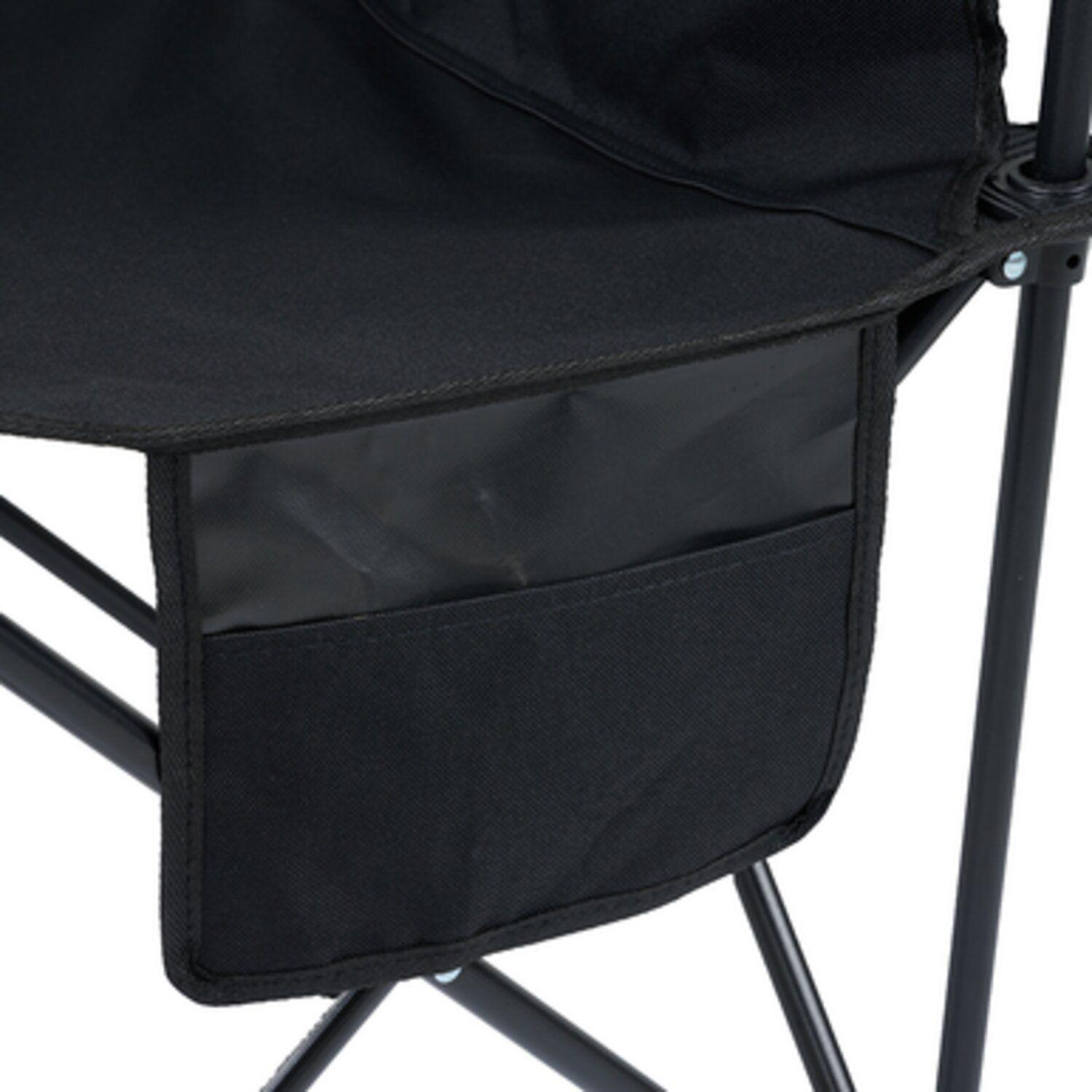 Silla Plegable Camping Con Apoya Brazos Negro-5