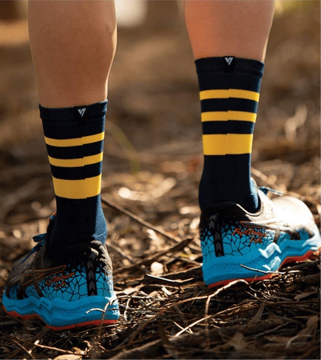 Honey Stripes – Calcetín Trail Run Versus Socks M/L-2