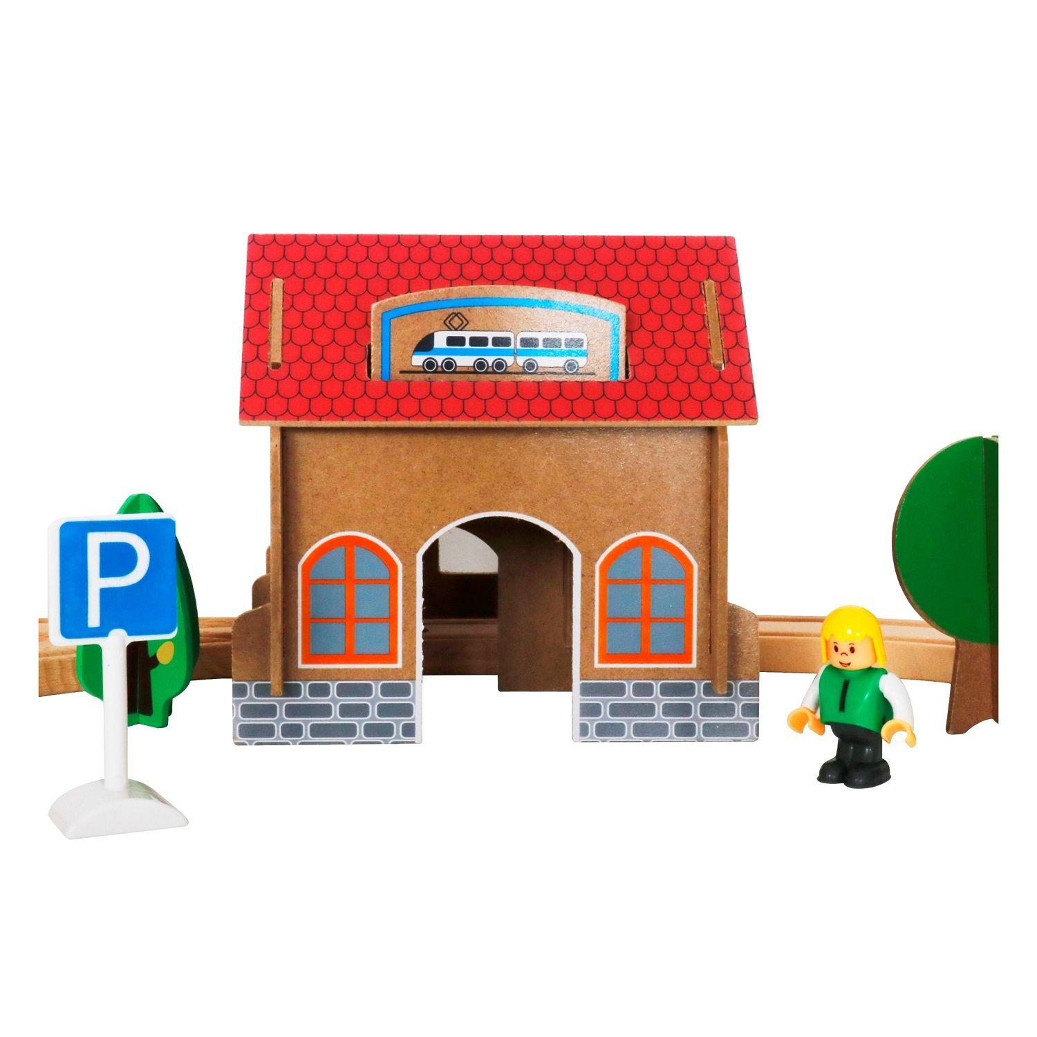 Set Pista Trenes Con Batería-0