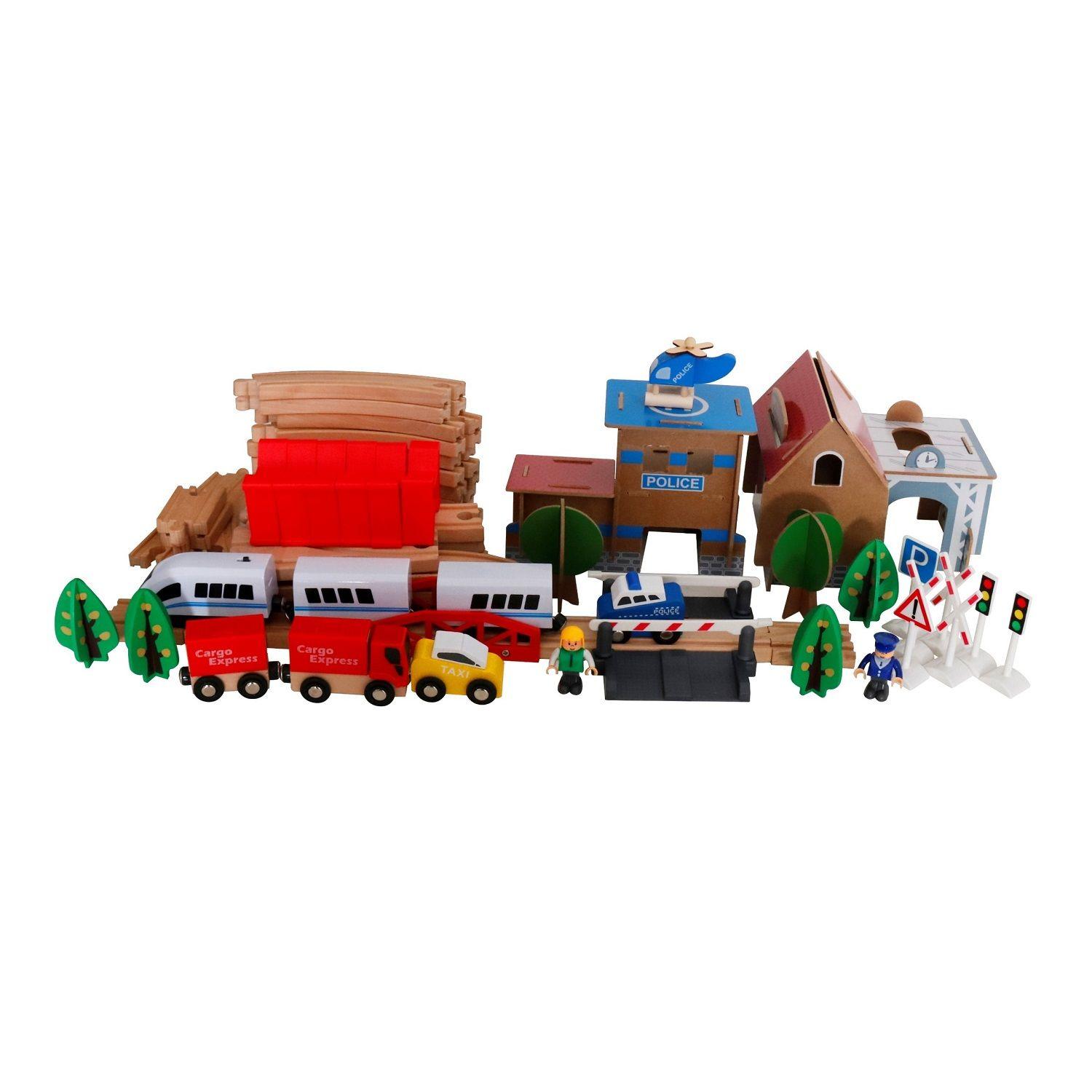 Set Pista Trenes Con Batería-4