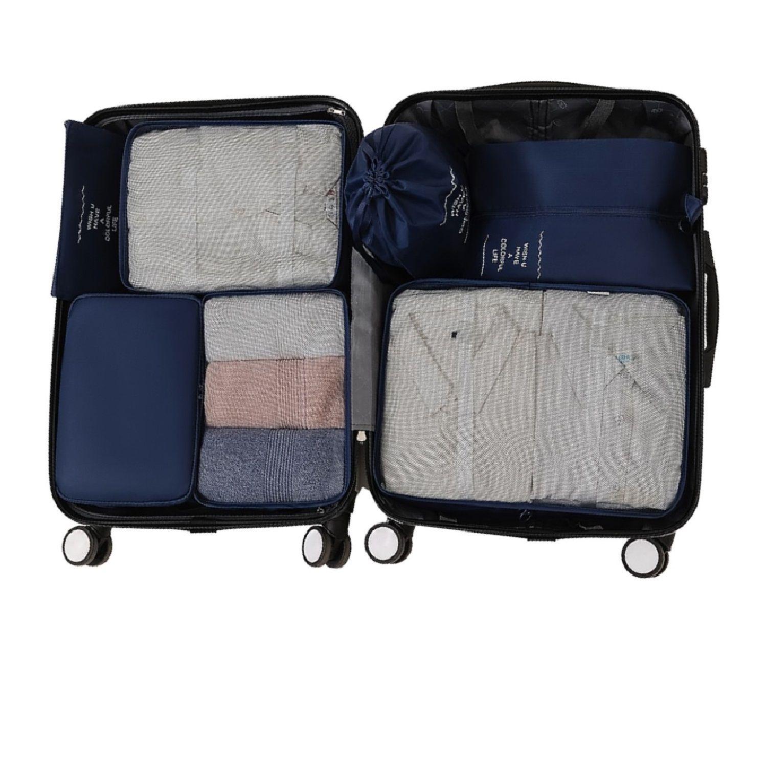 Set de bolsas organizador de viajes - Packing cubes Azul-1