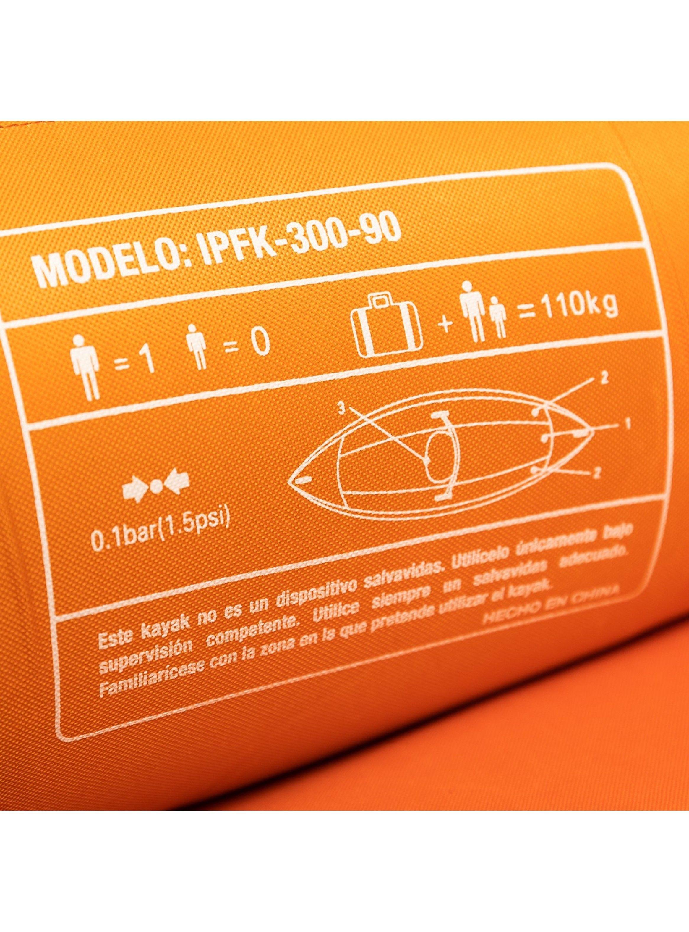 Kayak Waver 1 Persona 300cm Naranja-5