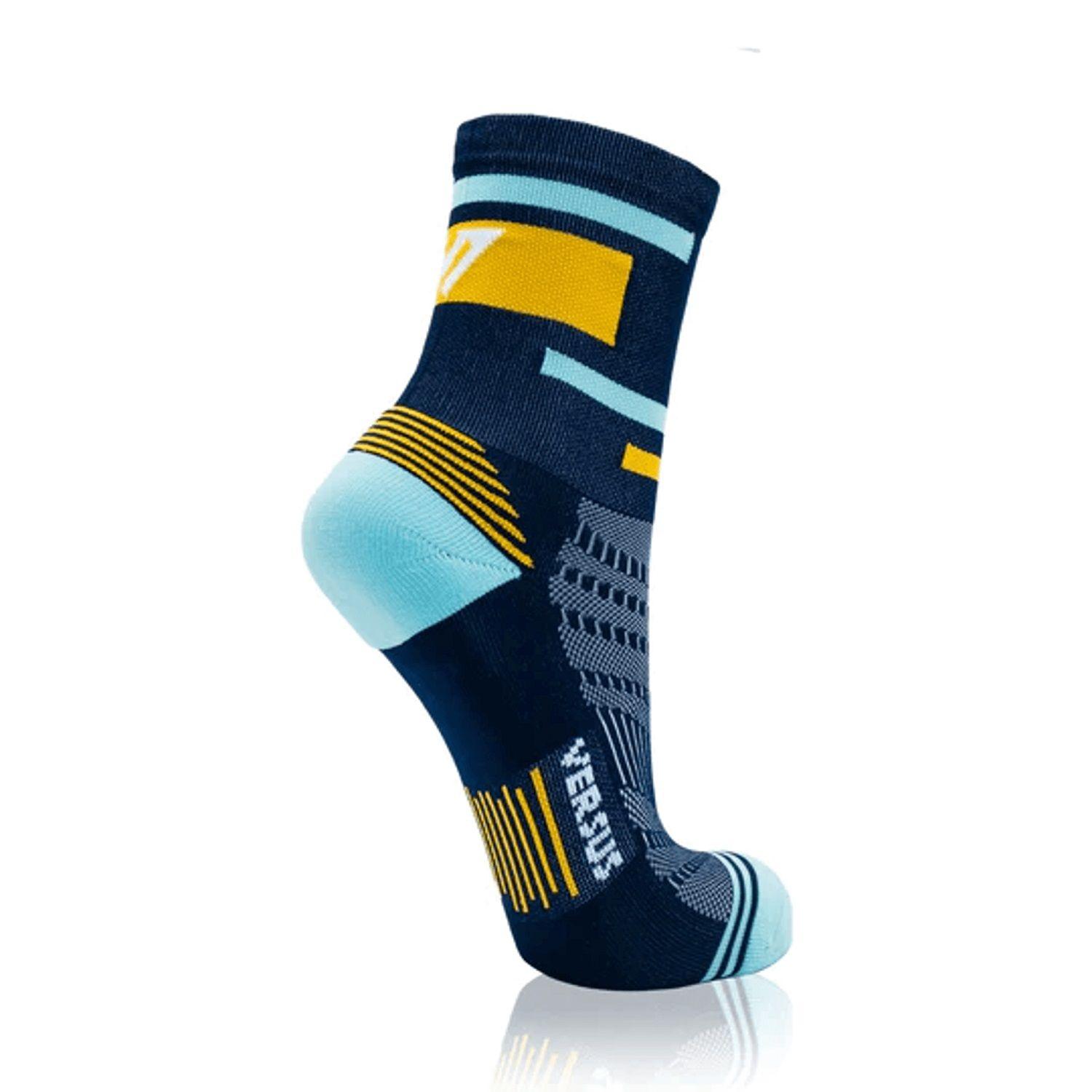 Navy Pixels – Calcetín Deportivo Running Versus Socks S/M-0