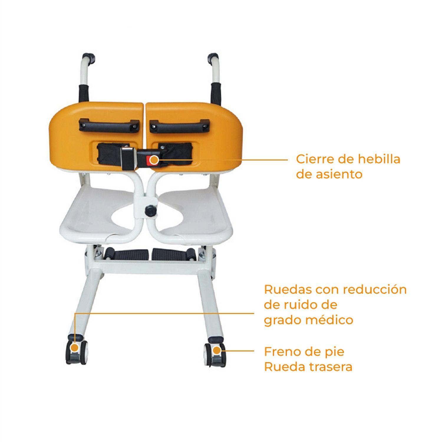 Silla de Baño y Traslado Multifunción-5
