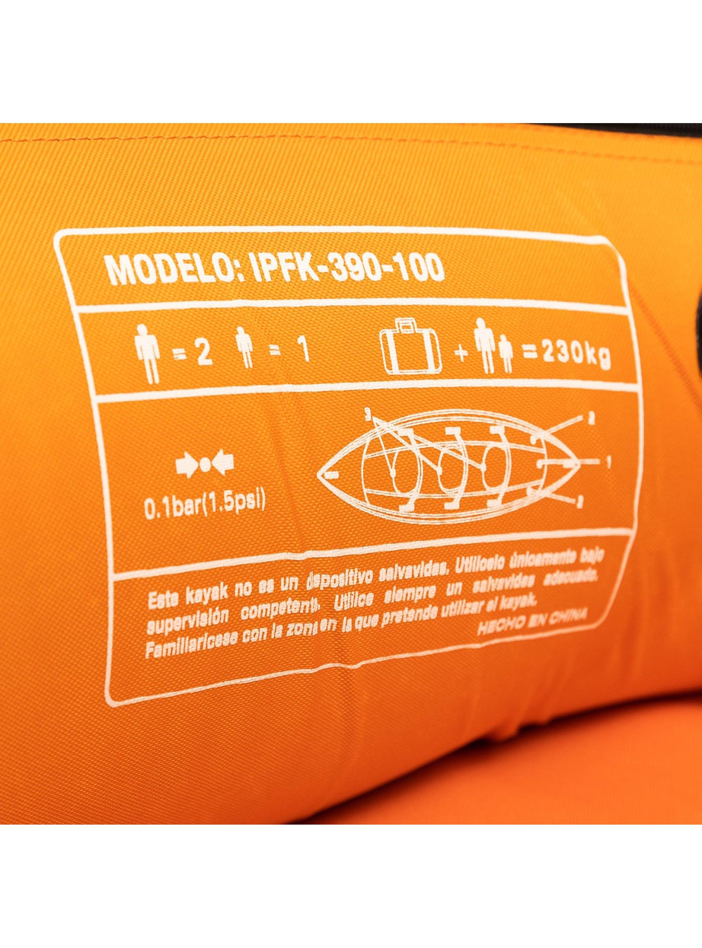 Kayak Waver 3 Personas 390cm Naranja-4