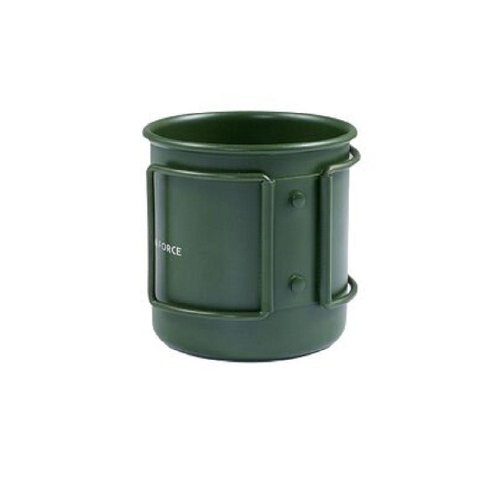 Taza Aluminio Camping 300ml Verde-1