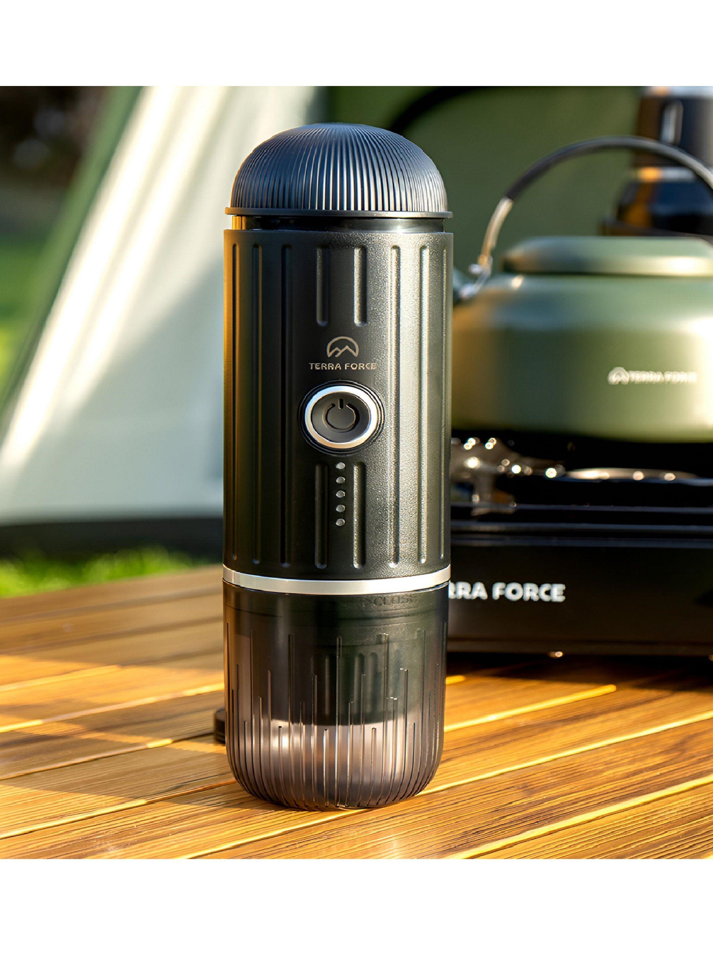 Cafetera grano molido y hervidor portátil con batería-7