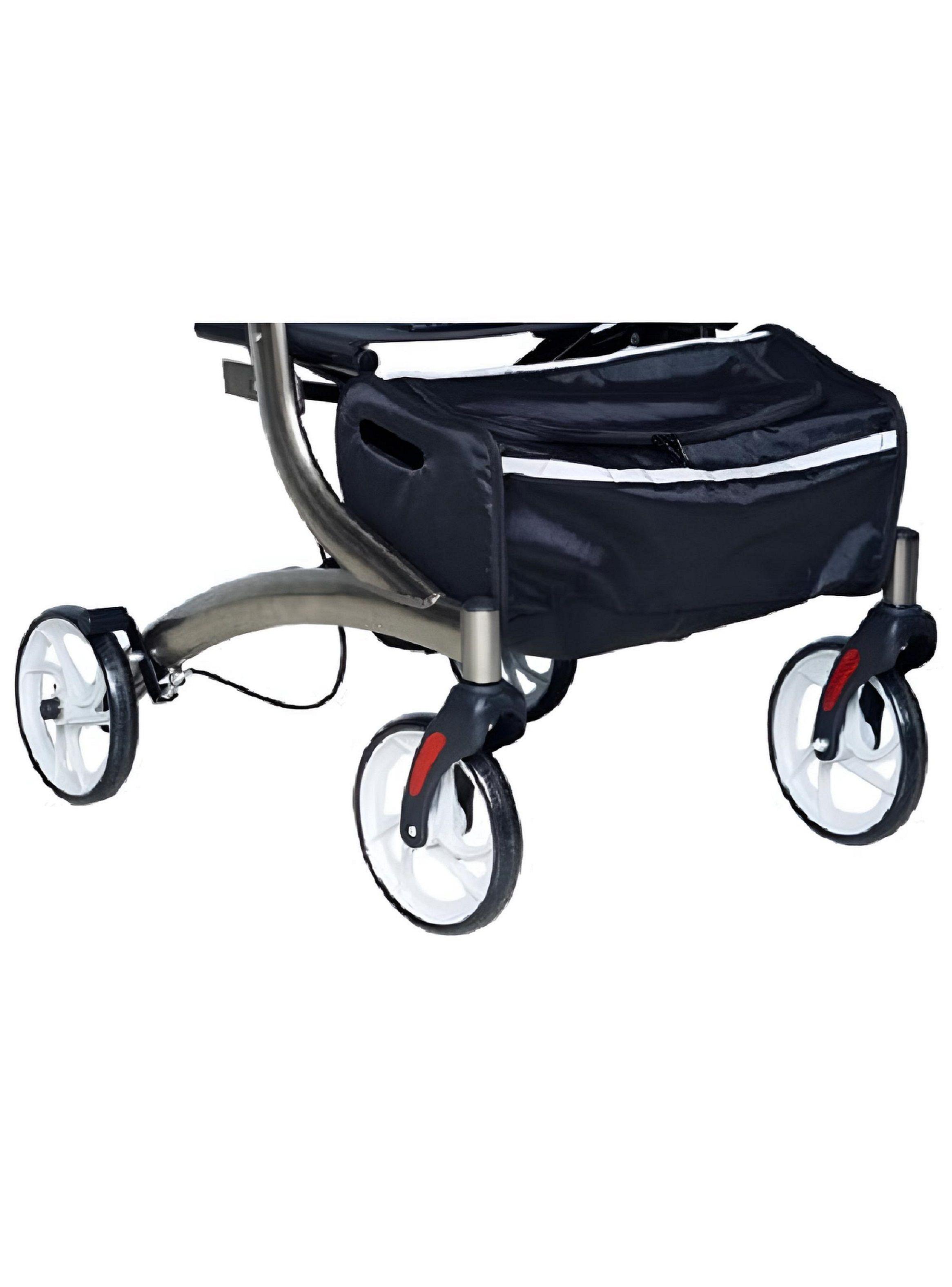 Andador 4 Ruedas Canasto y Asiento Premium-1