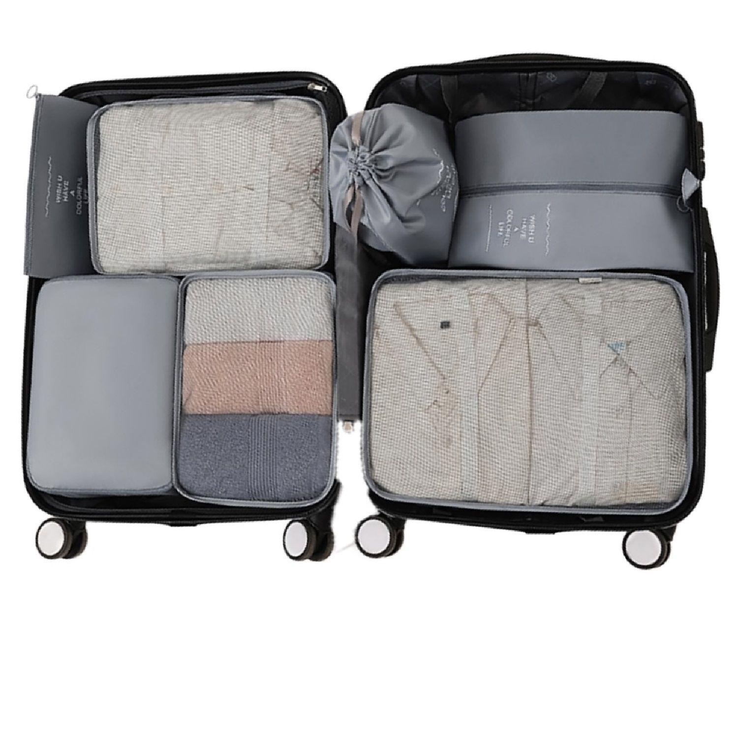 Set de bolsas organizador de viajes - Packing cubes Gris-1