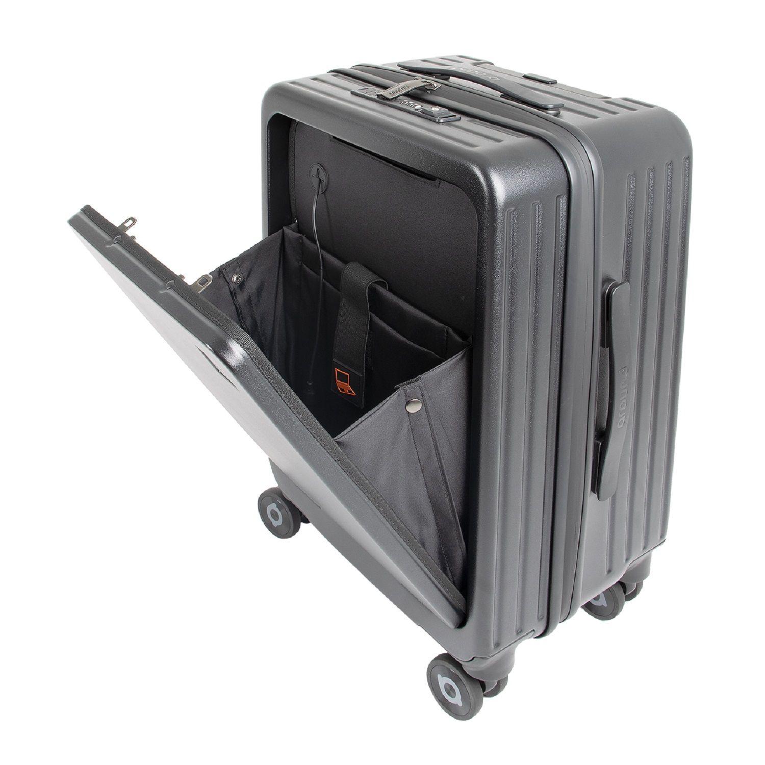 Maletas Atenas Cabina Negro + Extra grande Gris-6