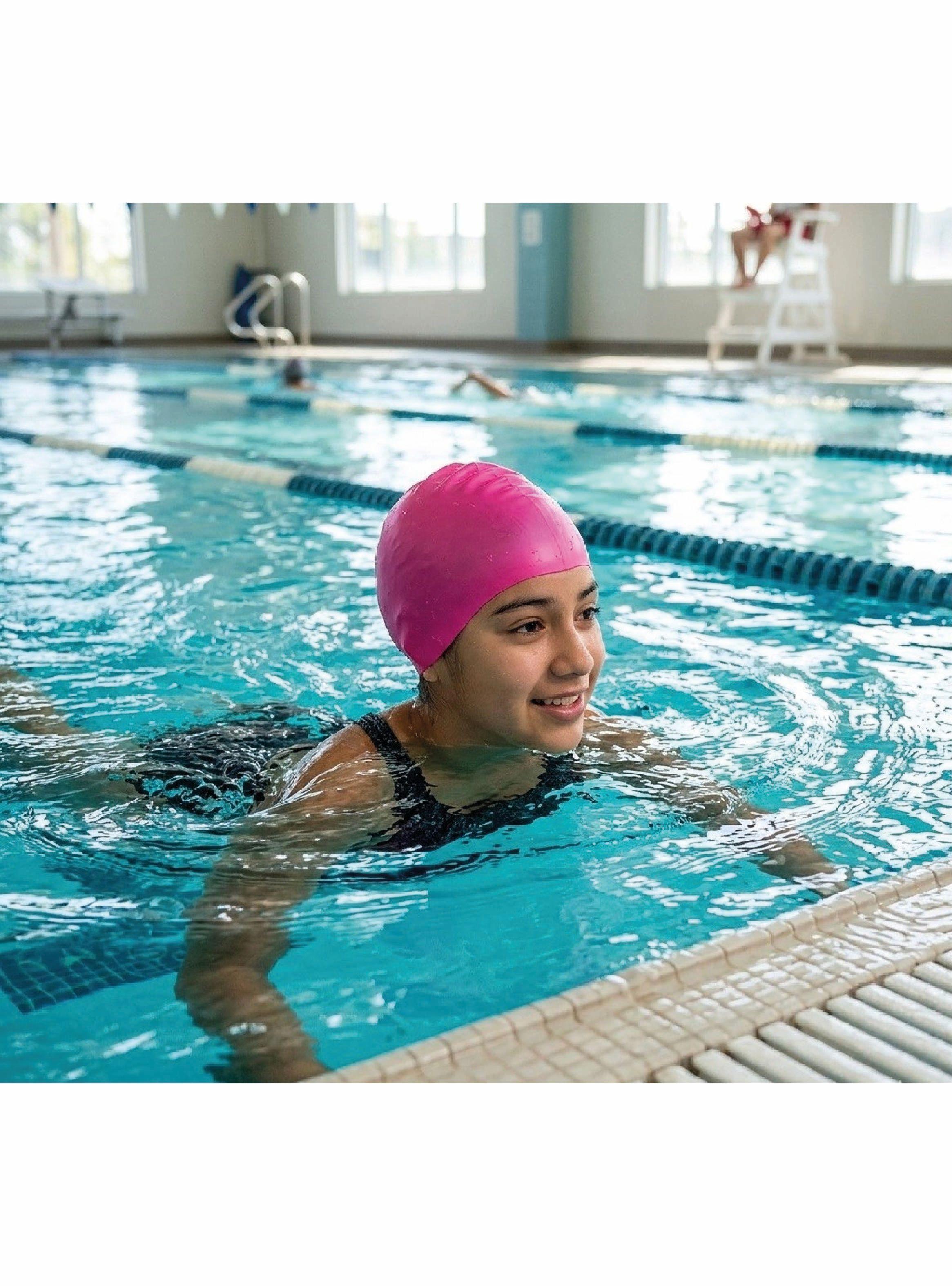 Gorro Natación Adulto Morado-2