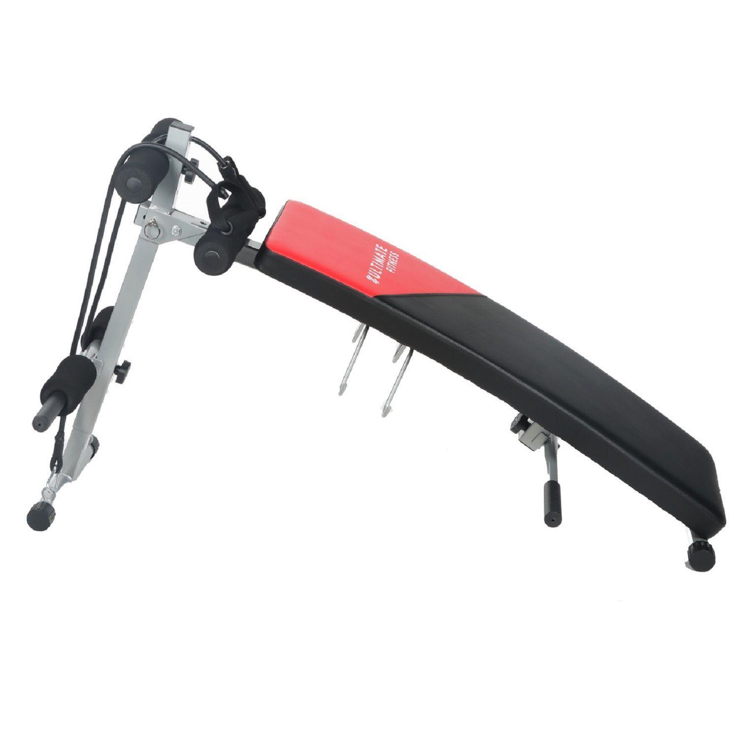 Banca Abdominales Pro Regulable + Bandas de Resistencia-4