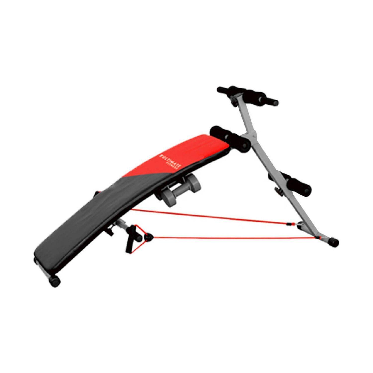 Banca Abdominales Pro Regulable + Bandas de Resistencia-0