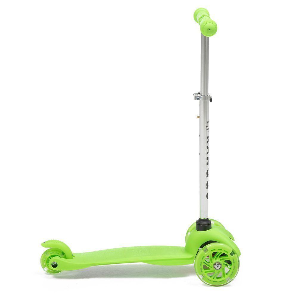Scooter Monopatín Plegable Luz Led Niño S1 – Verde-1