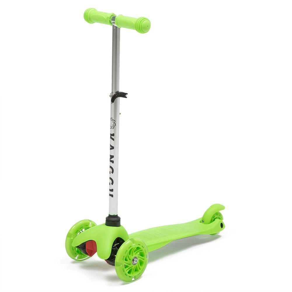 Scooter Monopatín Plegable Luz Led Niño S1 – Verde-2