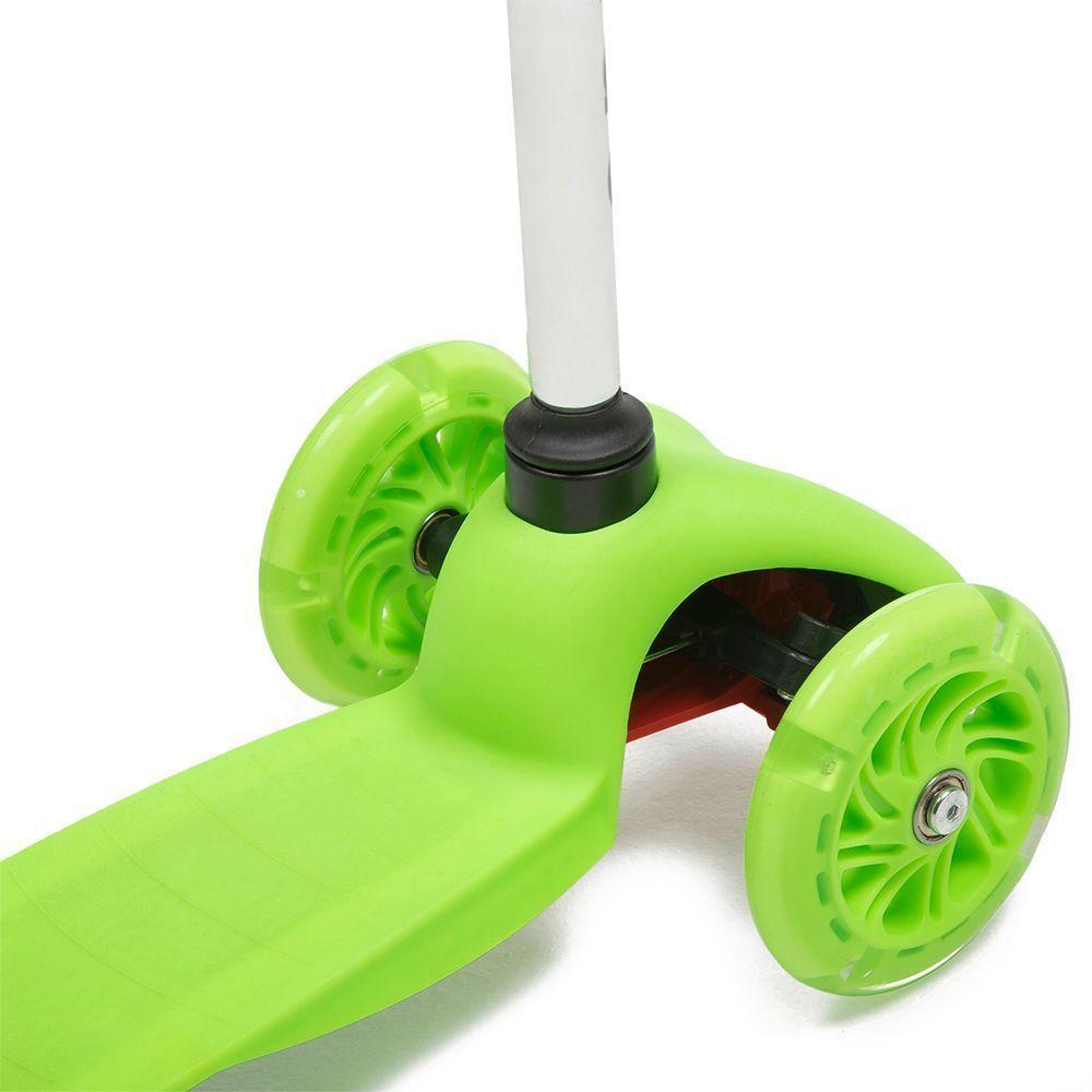 Scooter Monopatín Plegable Luz Led Niño S1 – Verde-5