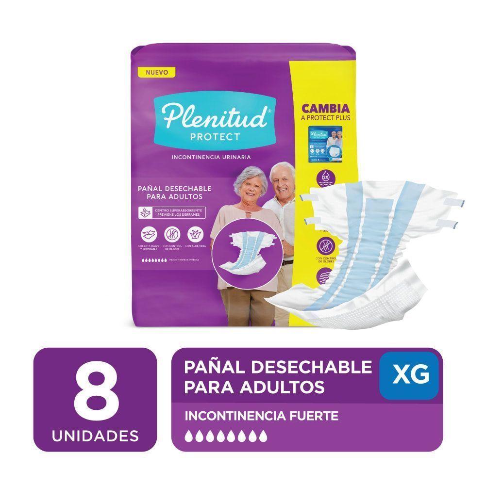 Pañales Adultos Plenitud Protec Talla XG 8 Unidades-1