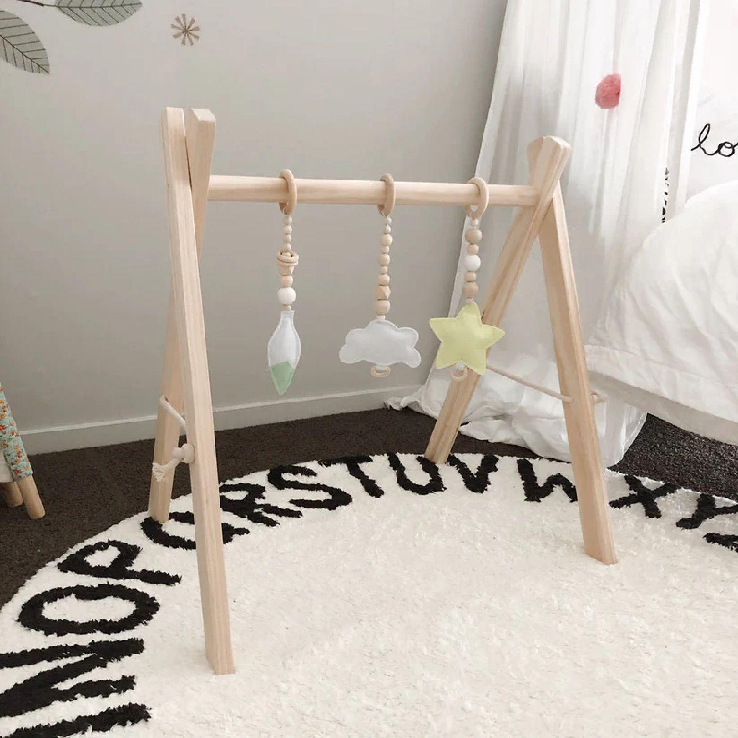 Gimnasio Para Bebés De Madera-3