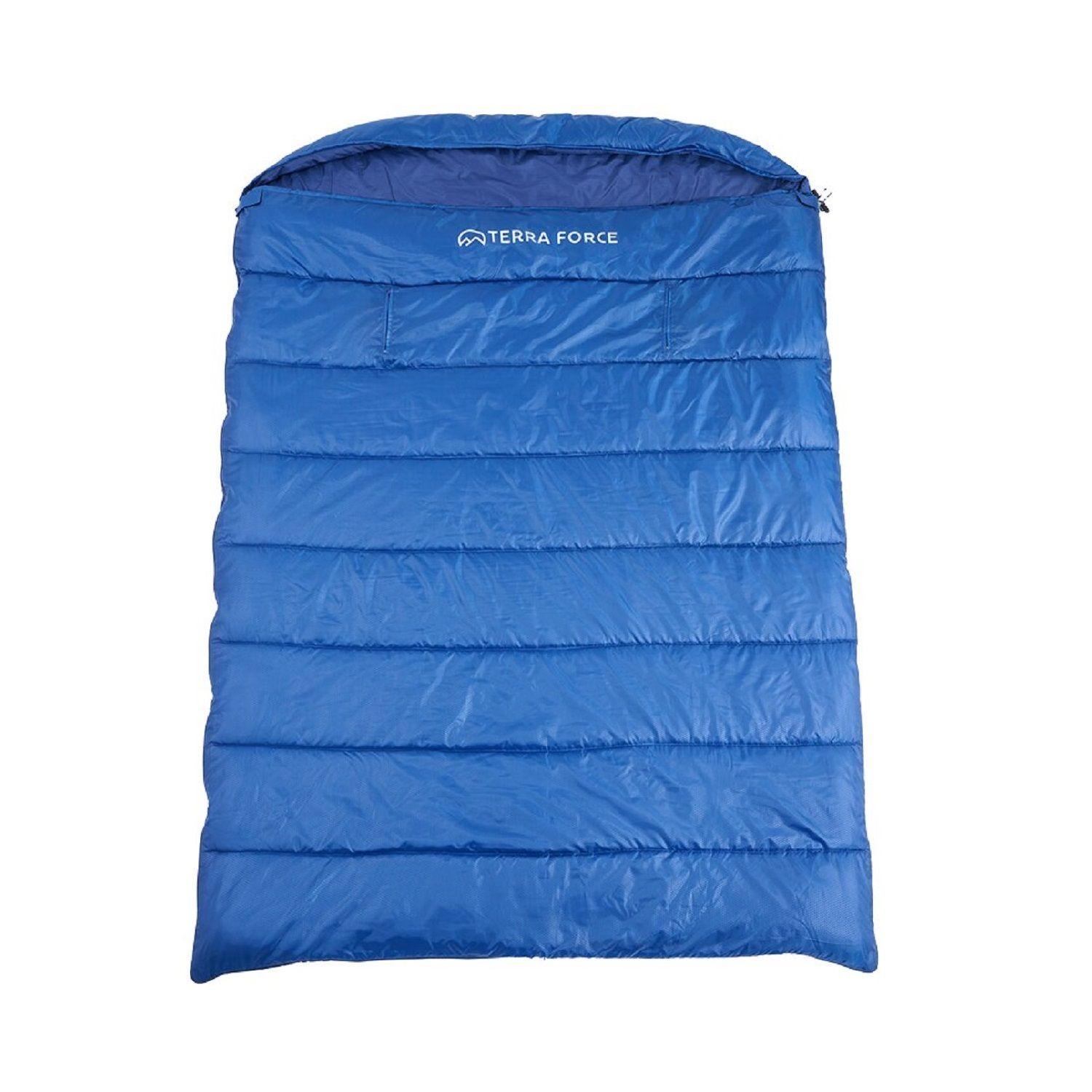 Saco De Dormir Doble Clima Frío Azul-0