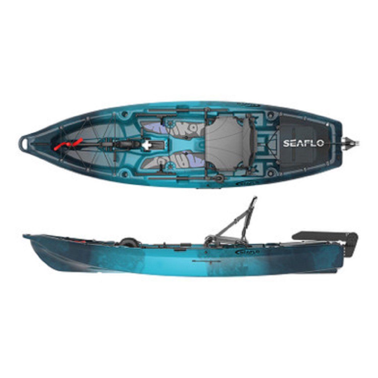 Kayak 1 persona Pedales Verde Cian-0