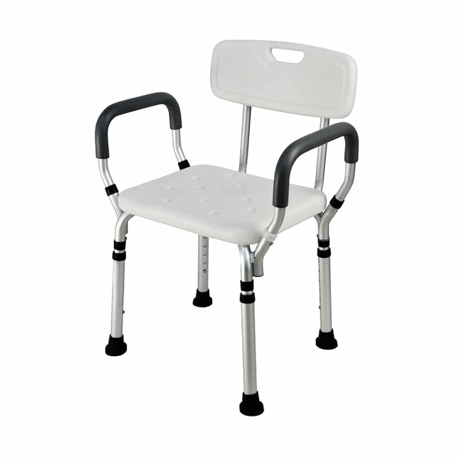 Silla de Ducha con Apoya Brazos para Baño-1