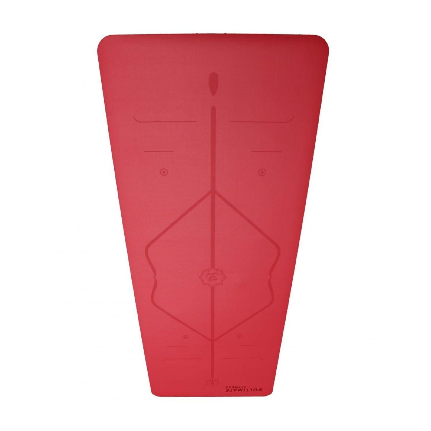 Mat de Yoga Premium PU Natural Rubber 5 mm Rojo-1