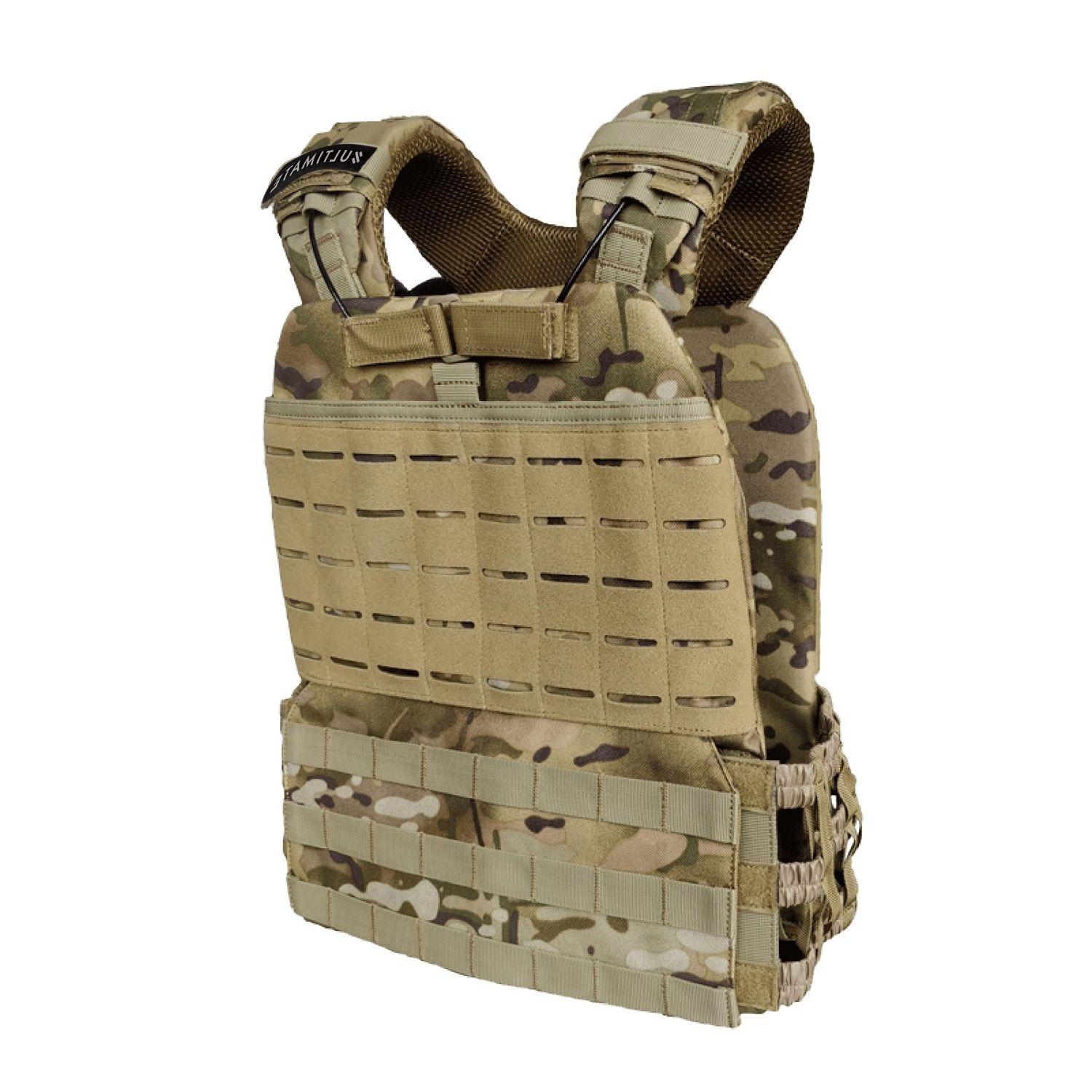 Chaleco Peso 10 kg Elite Táctico Intercambiable – Camuflaje-1